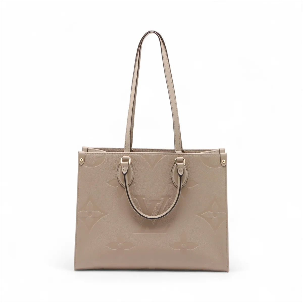 Louis Vuitton Beige Monogram Empreinte Leather OnTheGo MM [Clearance Sale]