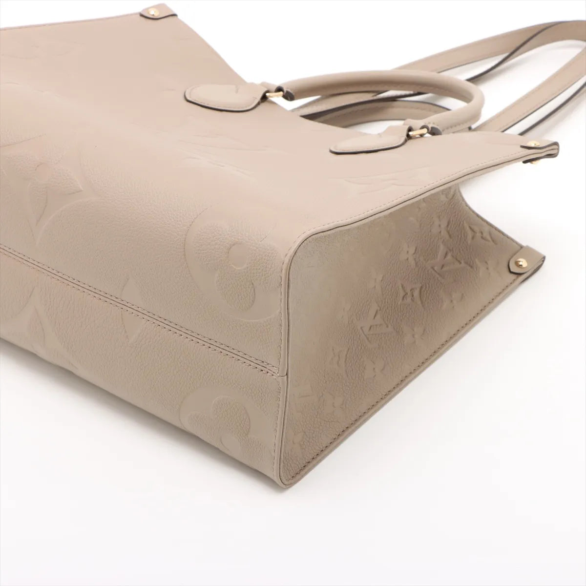 Louis Vuitton Beige Monogram Empreinte Leather OnTheGo MM [Clearance Sale]
