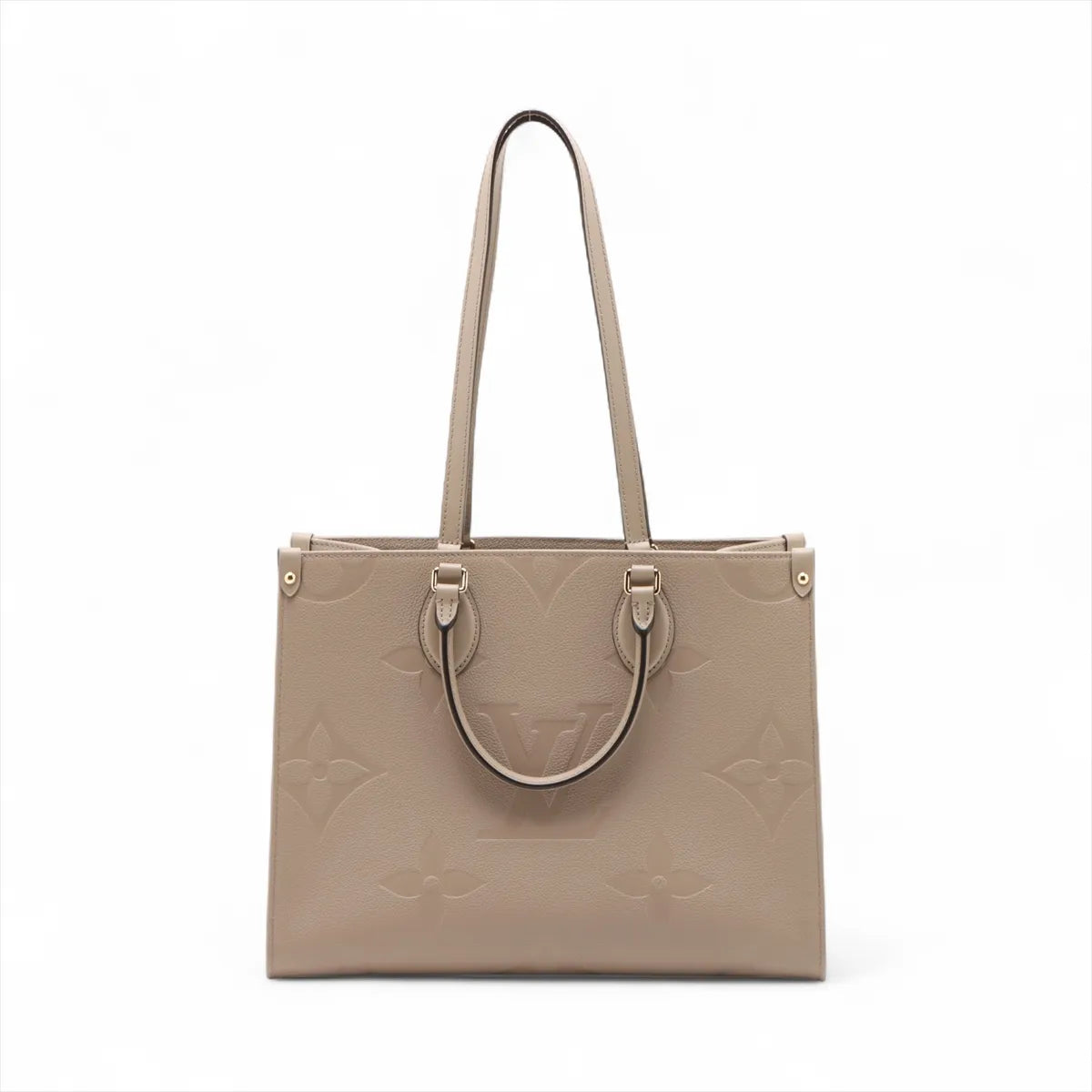 Louis Vuitton Beige Monogram Empreinte Leather OnTheGo MM [Clearance Sale]