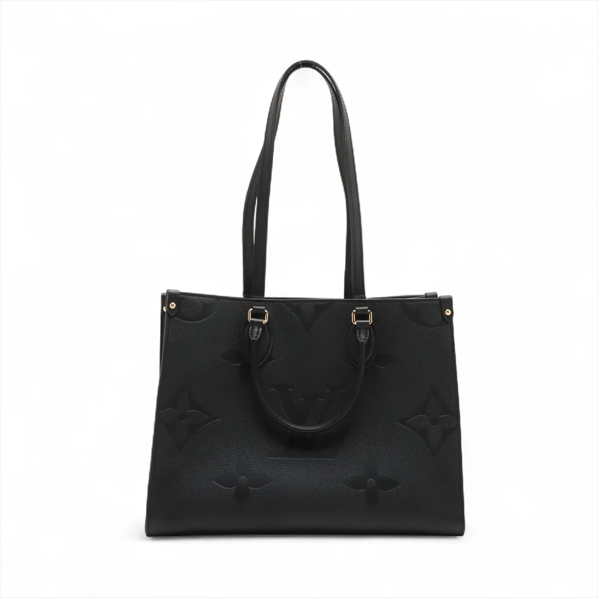 Louis Vuitton Black Monogram Empreinte Leather OnTheGo MM [Clearance Sale]
