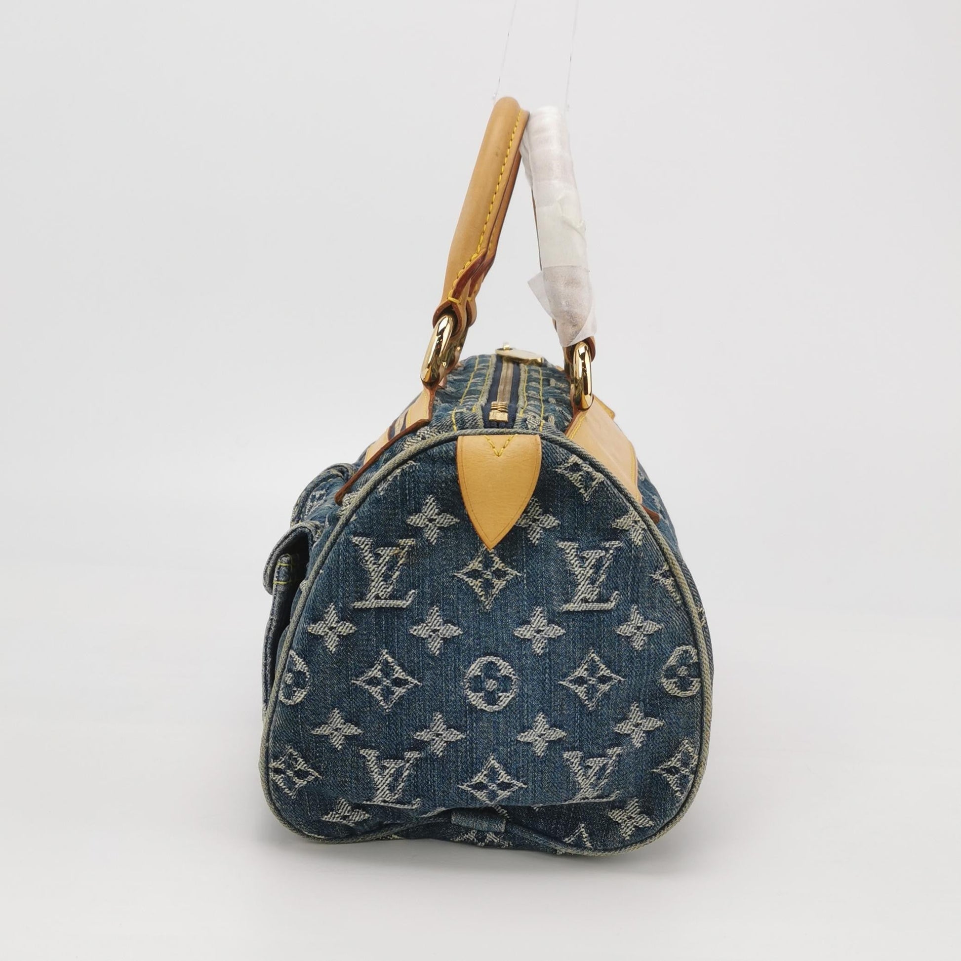 Louis Vuitton Blue Denim Neo Boston Bag