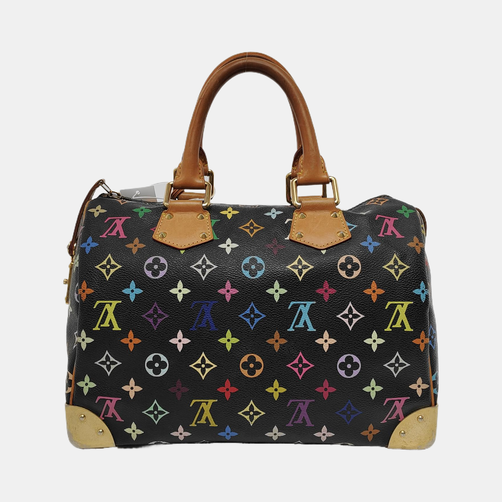 Louis Vuitton x Takashi Murakami Speedy 30 Lock Black Multicolor