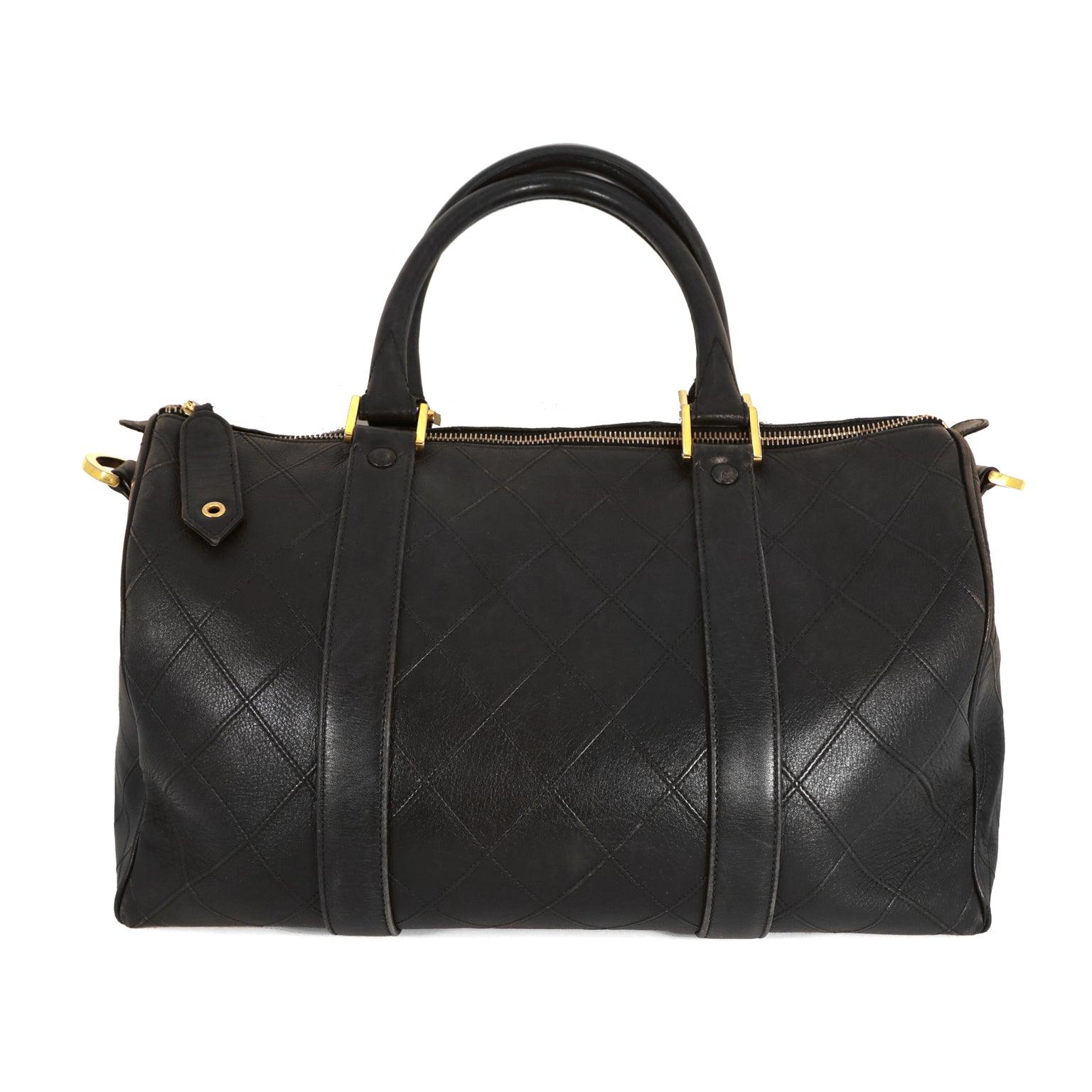 Chanel Black Leather Speedy Bag