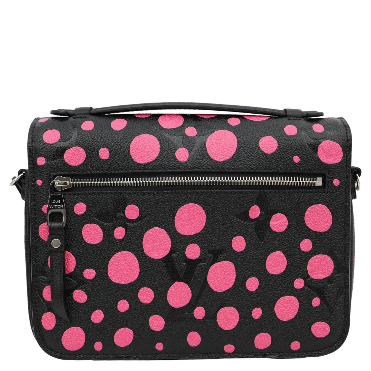 LOUIS VUITTON LV x YK Dots Métis Pochette Giant Monogram Empreinte Leather Crossbody Bag Pink