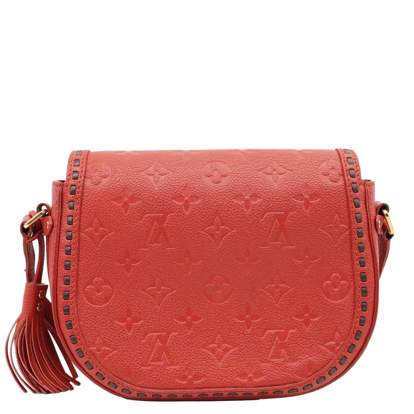 LOUIS VUITTON Junot Monogram Empreinte Leather Shoulder Bag Cherry