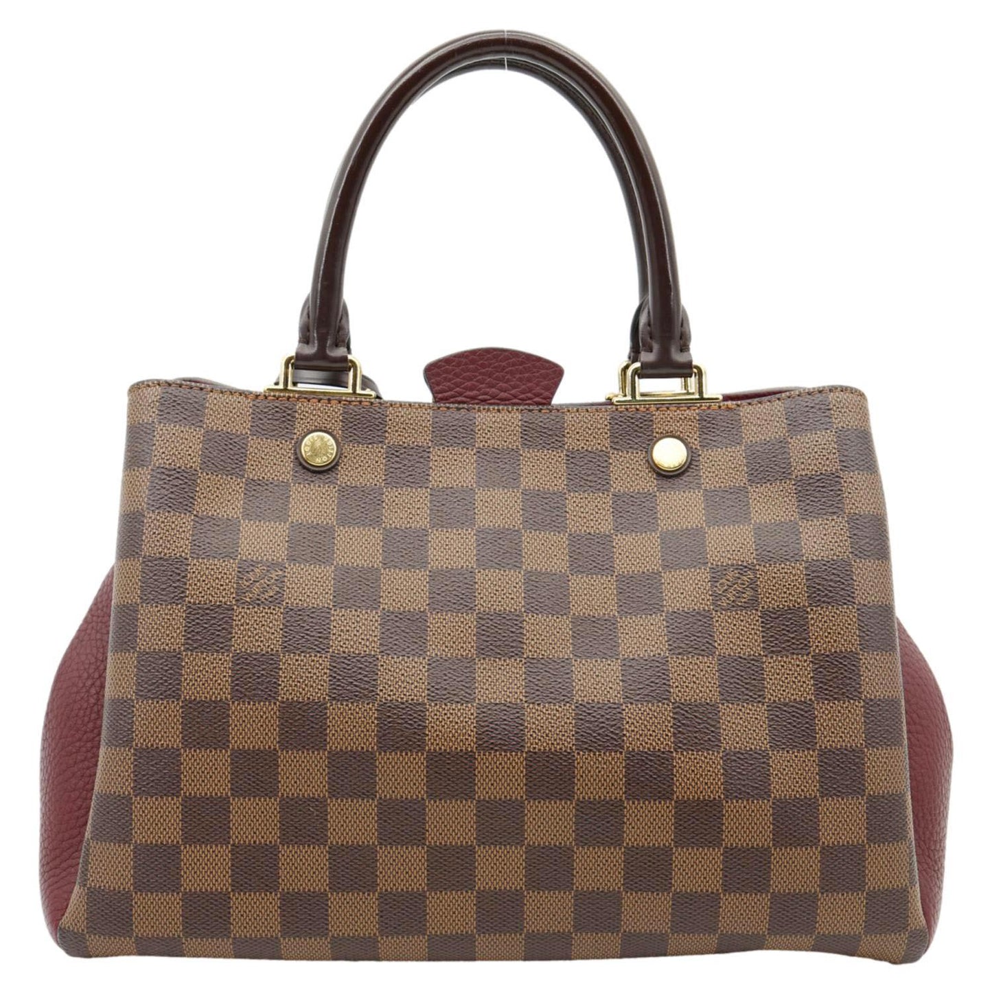 LOUIS VUITTON Brittany Damier Ebene Shoulder Bag Bordeaux