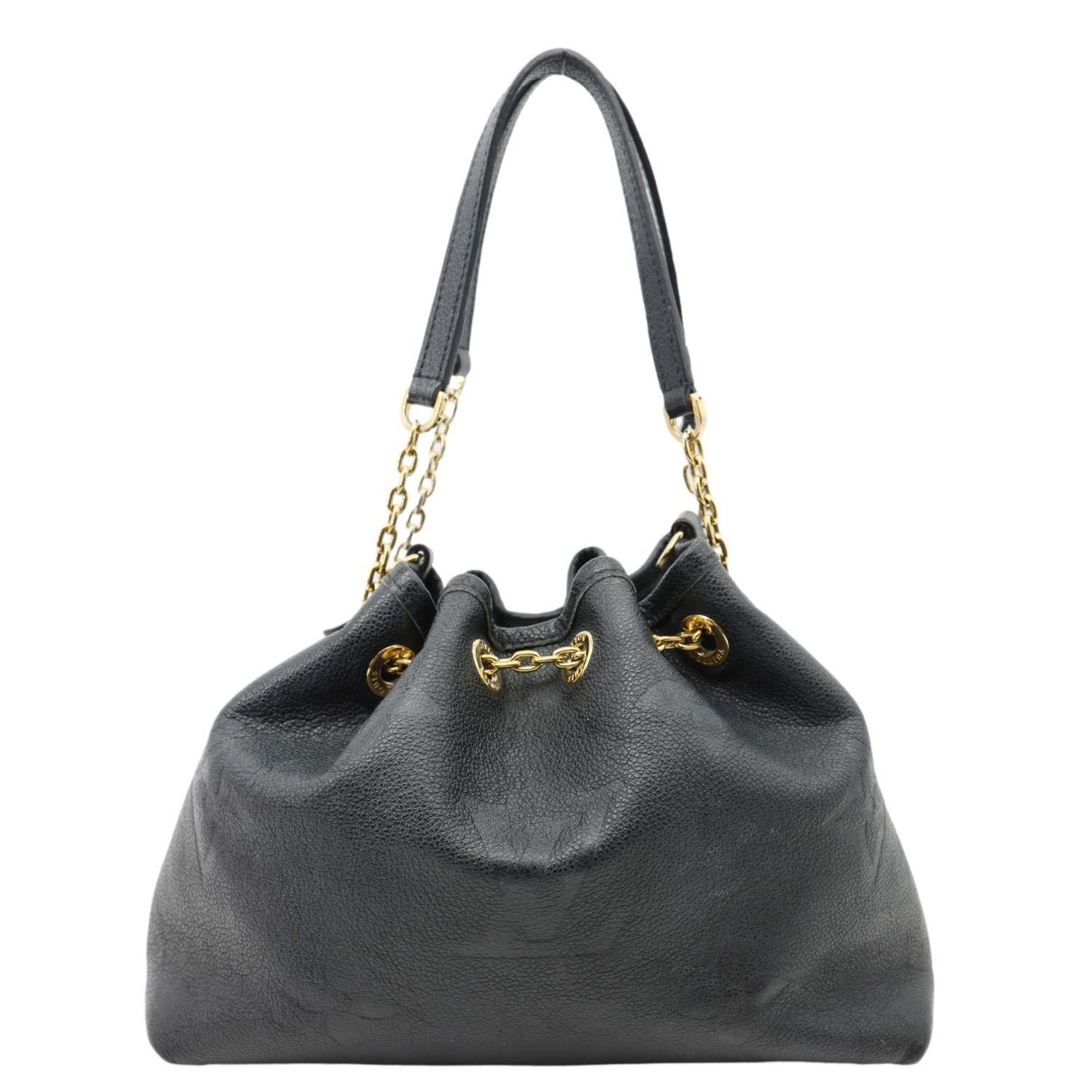 LOUIS VUITTON LV Bundle Monogram Empreinte Leather Shoulder Bag Black
