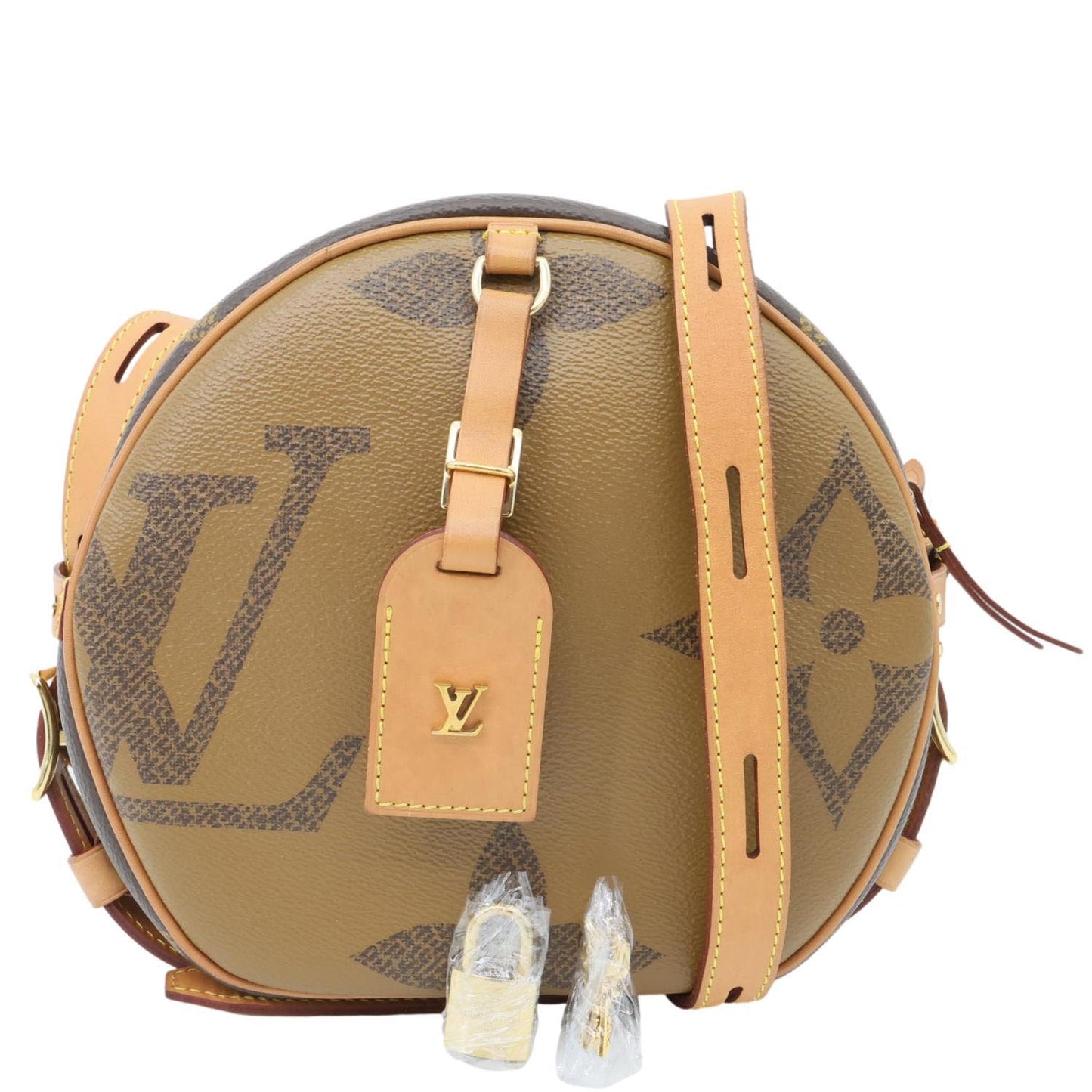 LOUIS VUITTON Boite Chapeau Souple Reverse Monogram Canvas Shoulder Bag Brown