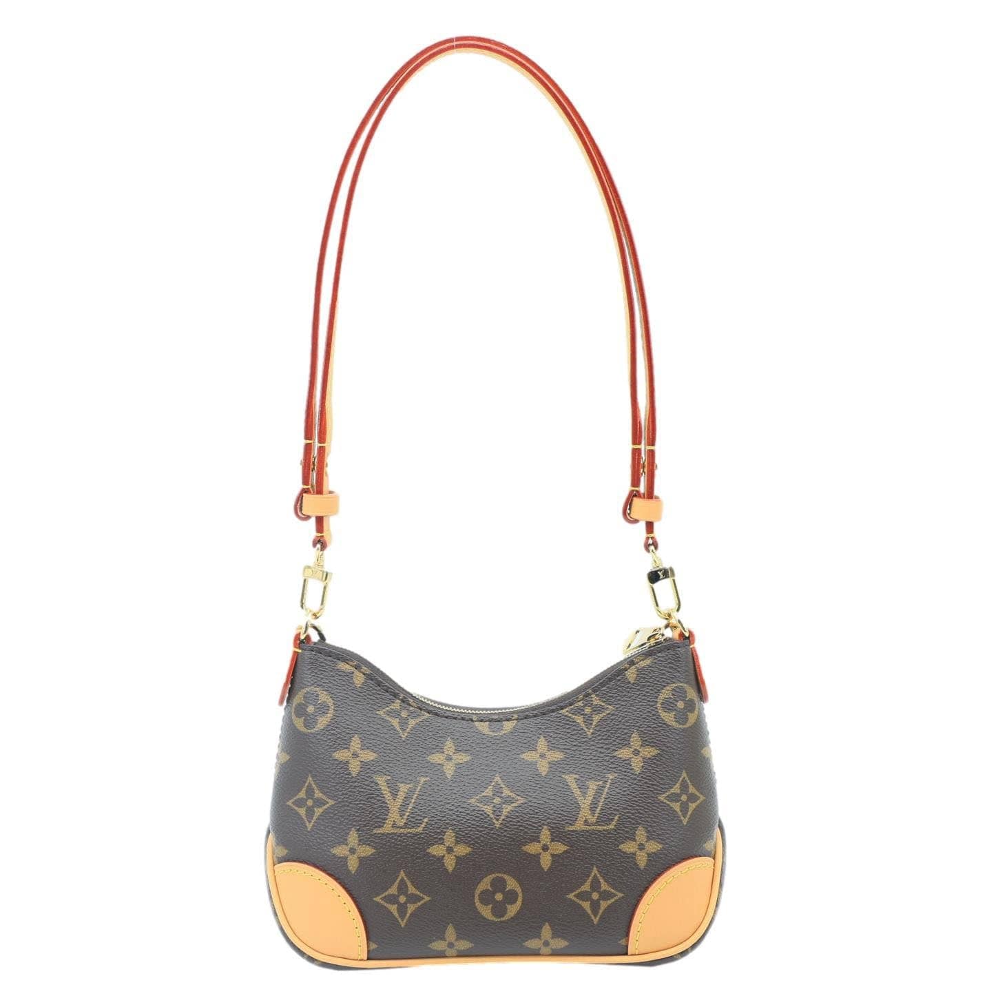LOUIS VUITTON Nano Boulogne Monogram Canvas Shoulder Bag Brown