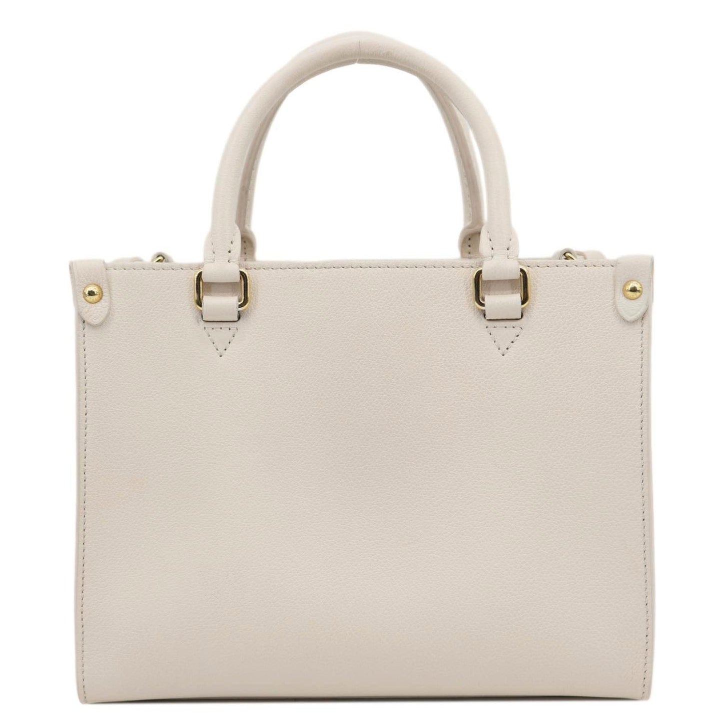 LOUIS VUITTON Lock & Go Grained Calf Leather Shoulder Bag Quartz