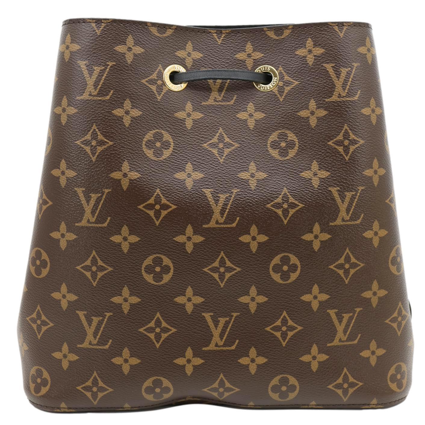 LOUIS VUITTON Neonoe MM Monogram Canvas Shoulder Bag Black