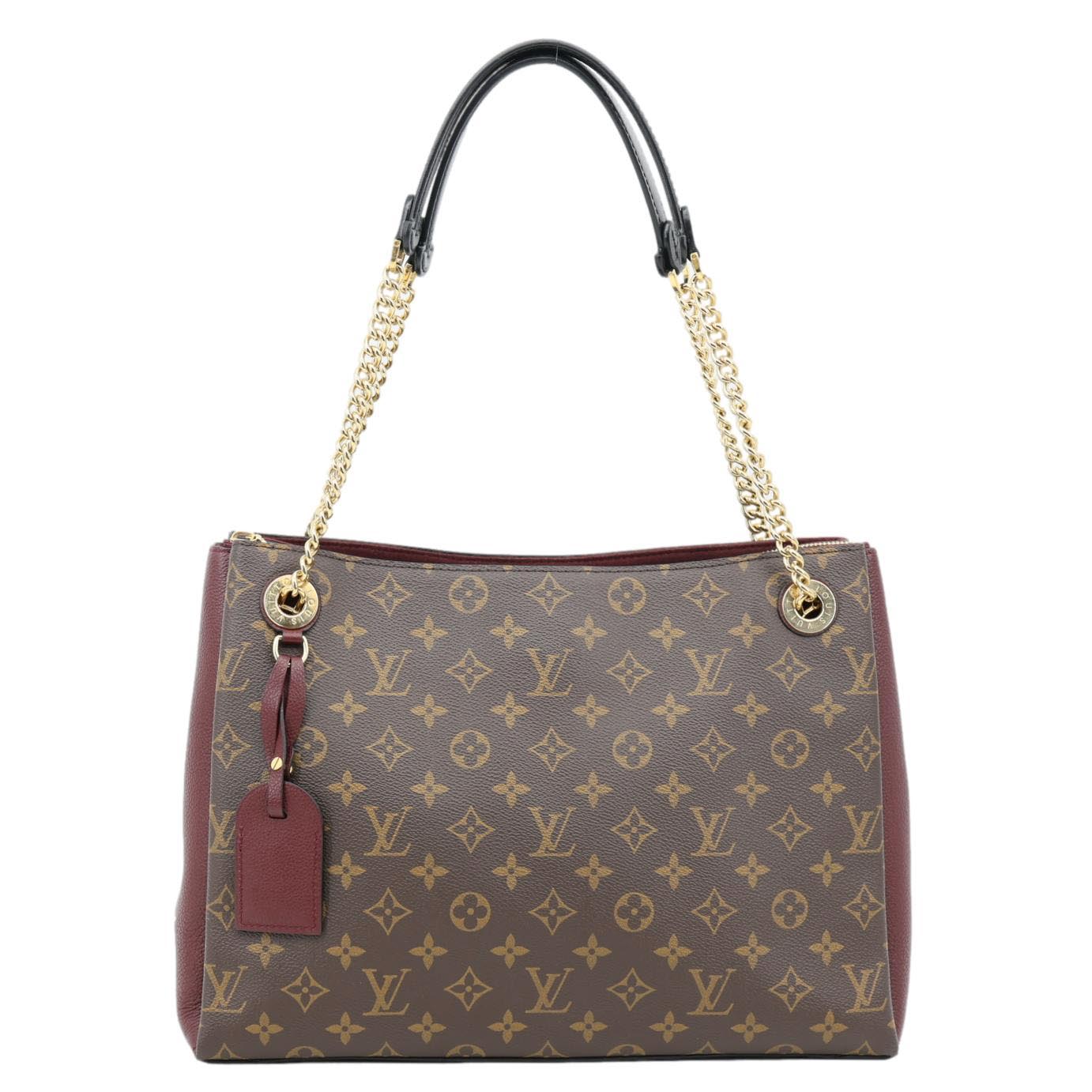LOUIS VUITTON Surene MM Monogram Canvas Shoulder Bag Bordeaux