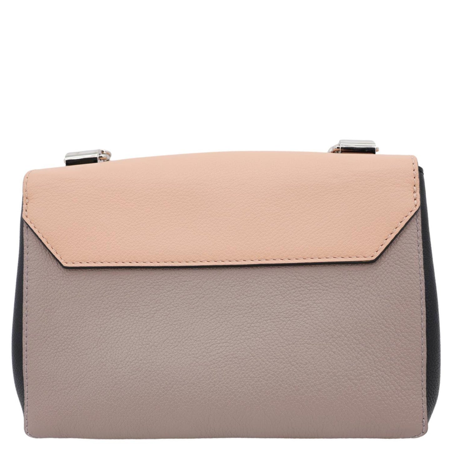 LOUIS VUITTON Lockme II BB Pebbled Leather Crossbody Bag Rose Fog