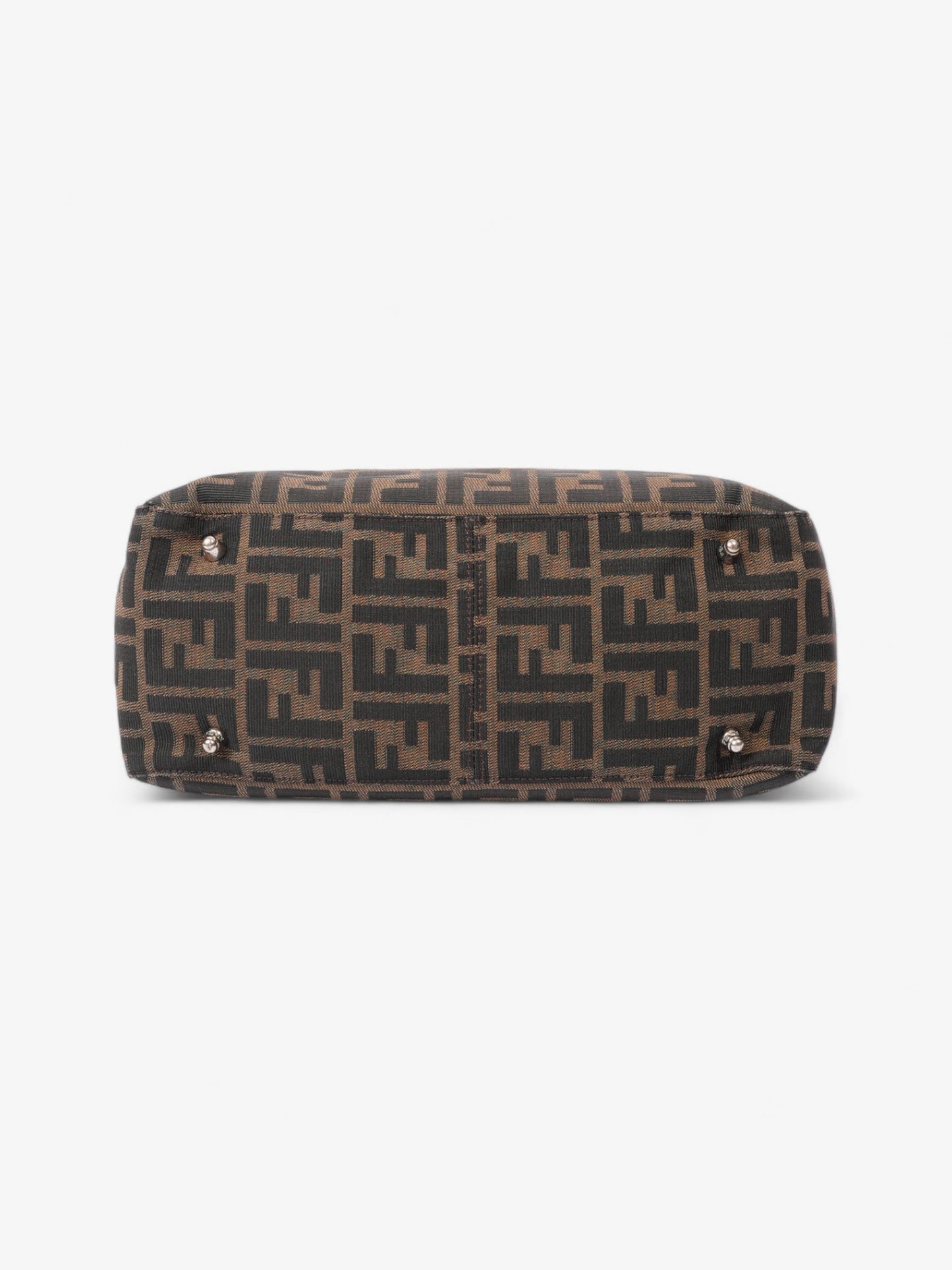 Fendi Zucchino Baguette Zucca / Black Canvas