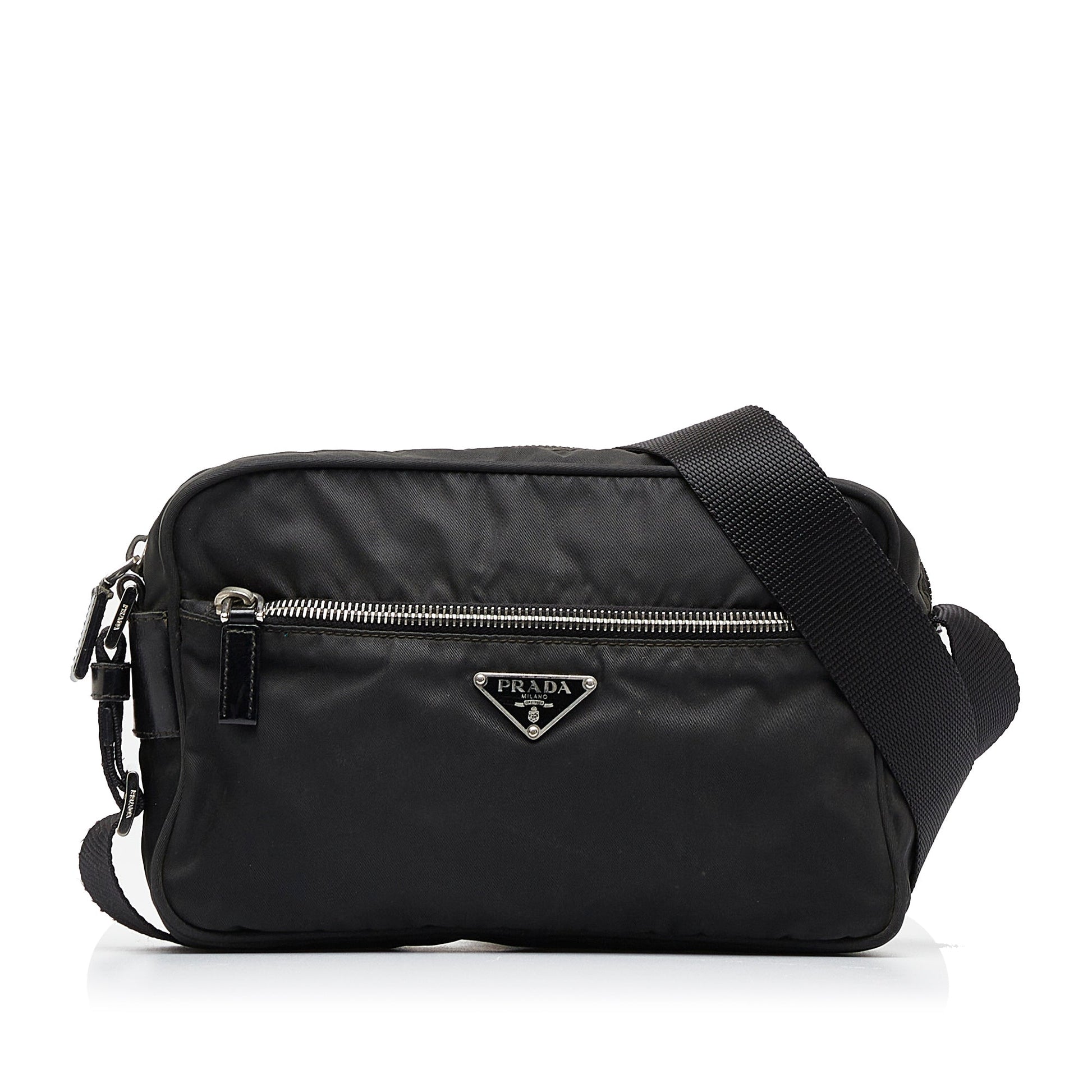 Prada Tessuto Black Nylon Canvas Luxury Handbag