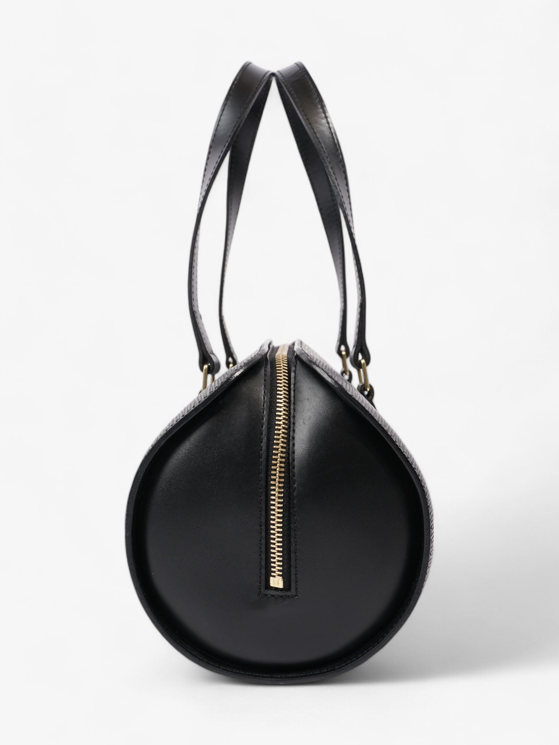 Louis Vuitton Soufflot w/ Pouch Black Calfskin Leather