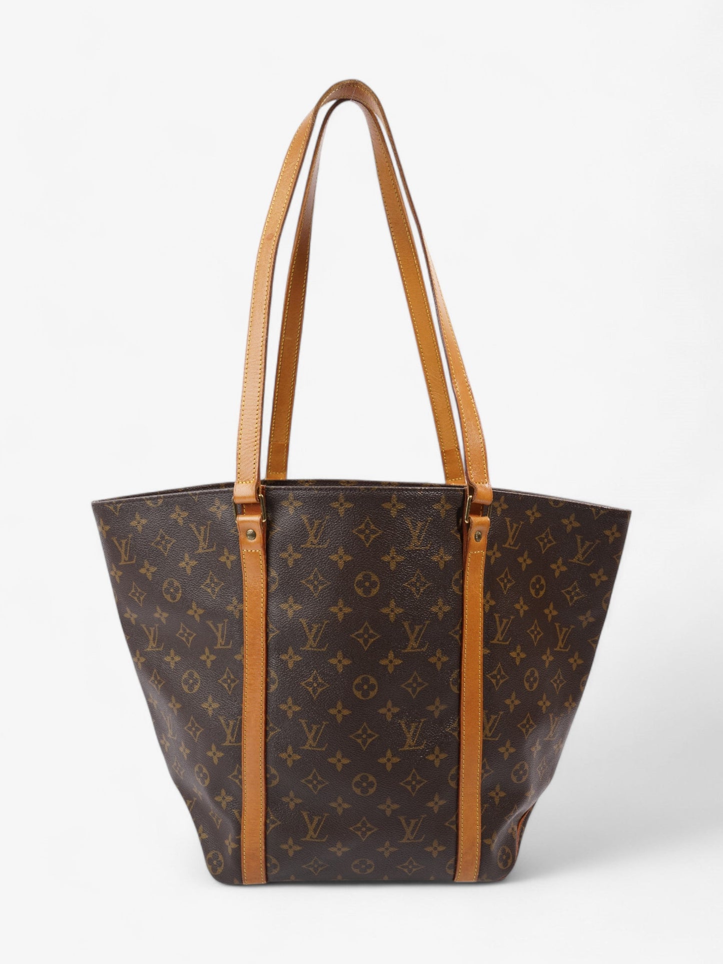 Louis Vuitton Sac Shopping Brown Coated Canvas