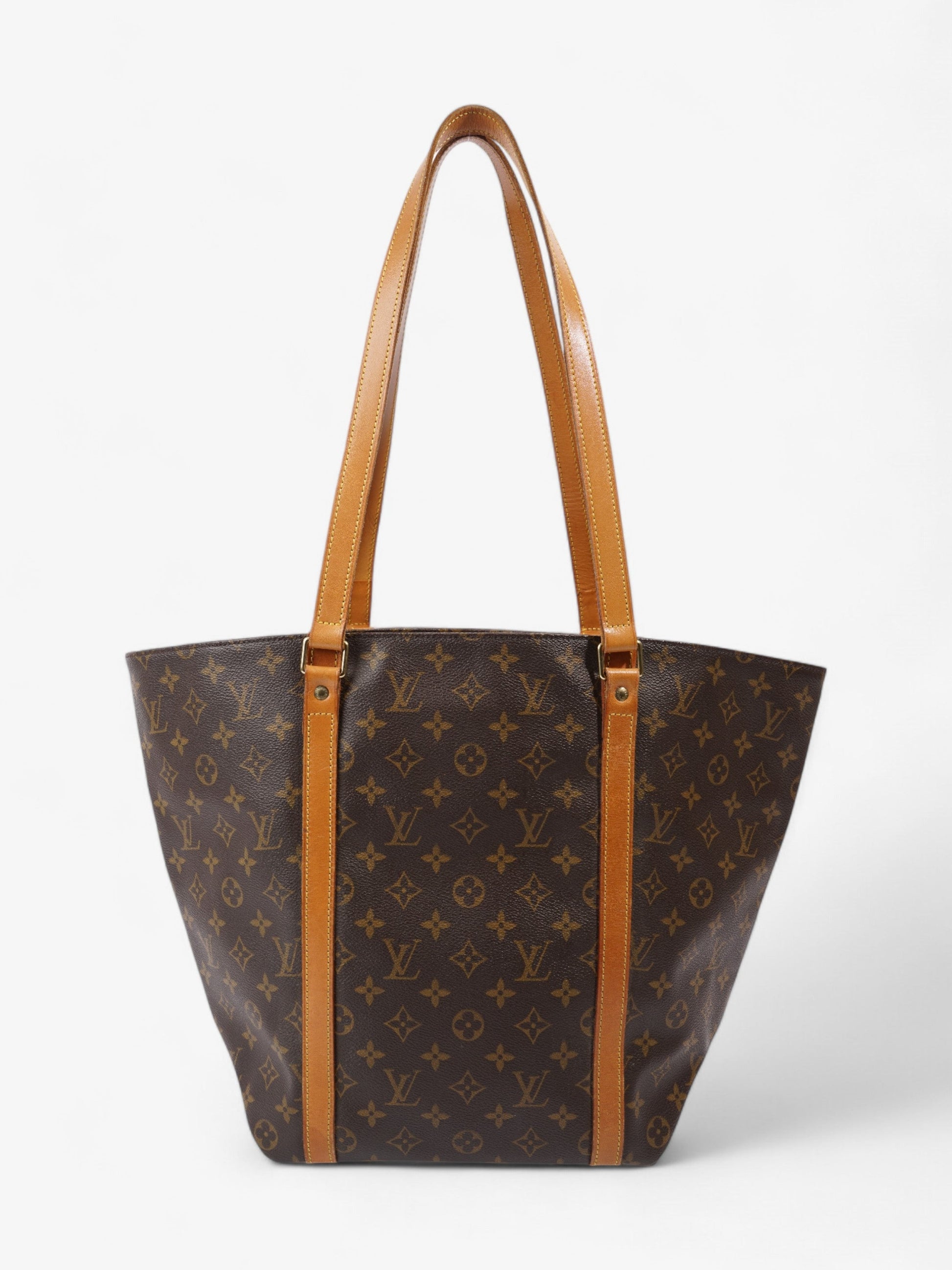 Louis Vuitton Sac Shopping Brown Coated Canvas