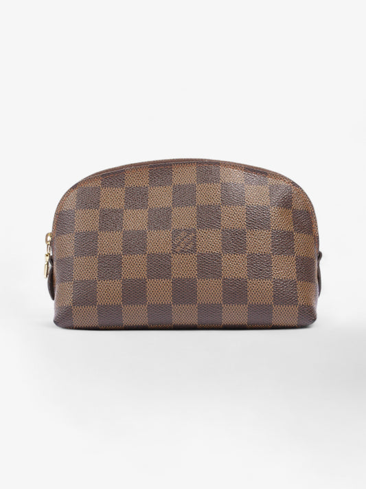 Louis Vuitton Cosmetic Pouch Damier Ebene Coated Canvas PM
