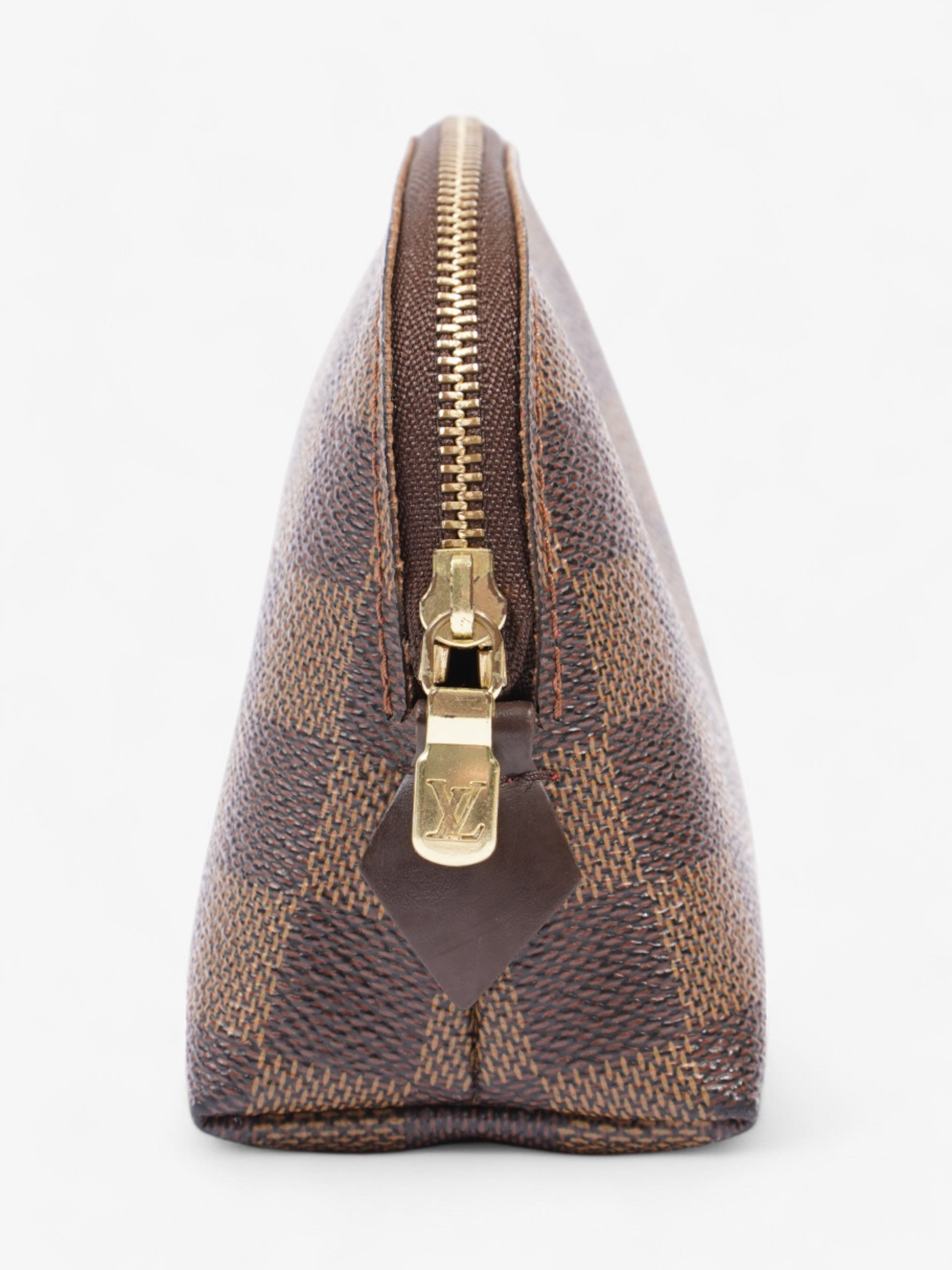Louis Vuitton Cosmetic Pouch Damier Ebene Coated Canvas PM