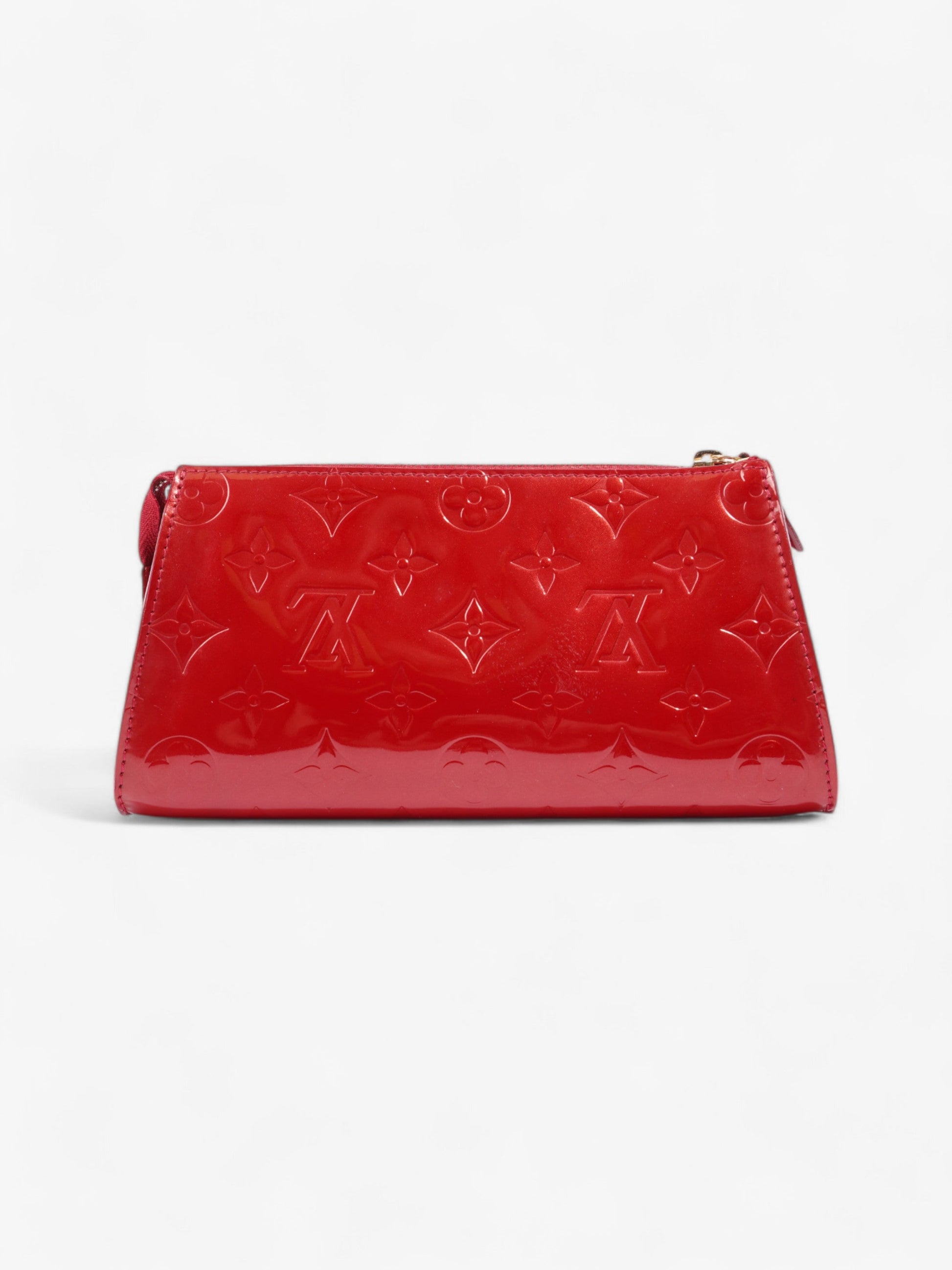Louis Vuitton Trousse Cosmetic Pouch Monogram Vernis / Red Vernis Leather