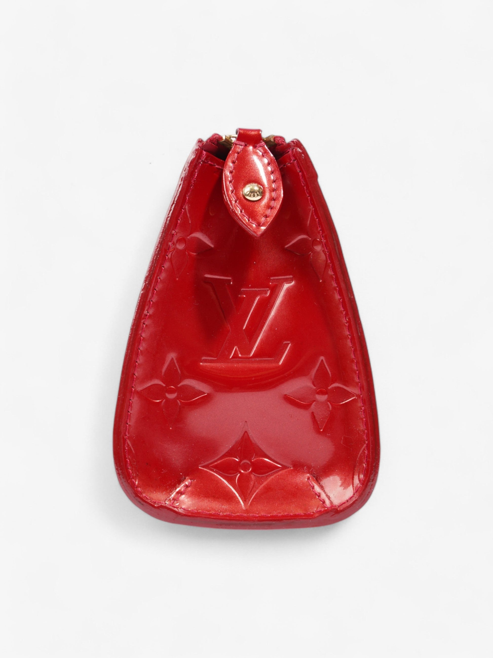 Louis Vuitton Trousse Cosmetic Pouch Monogram Vernis / Red Vernis Leather