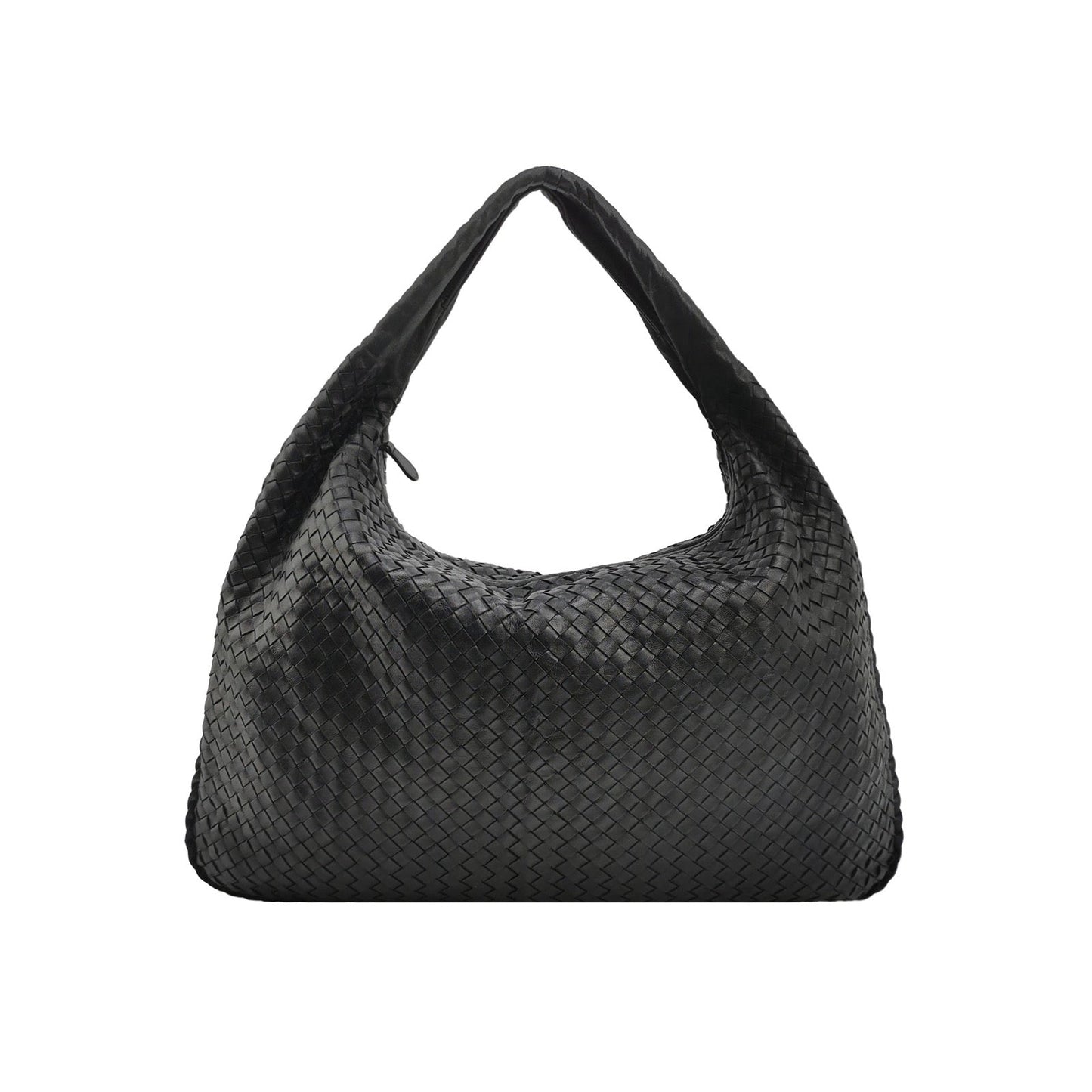 Bottega Veneta Veneta Hobo Maxi Black Leather 51cm