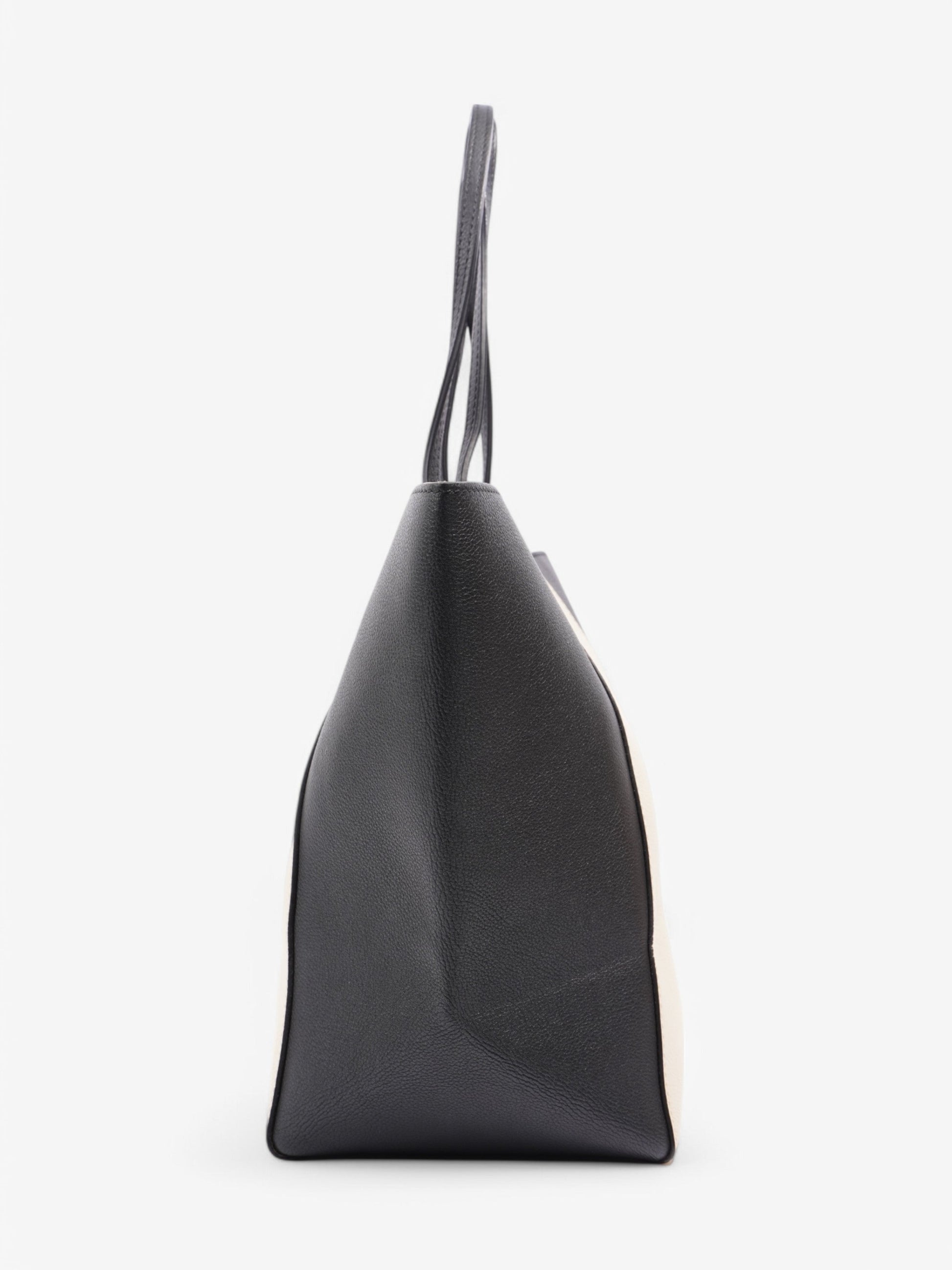 Louis Vuitton Lock Me Tote Beige / Black Calfskin Leather