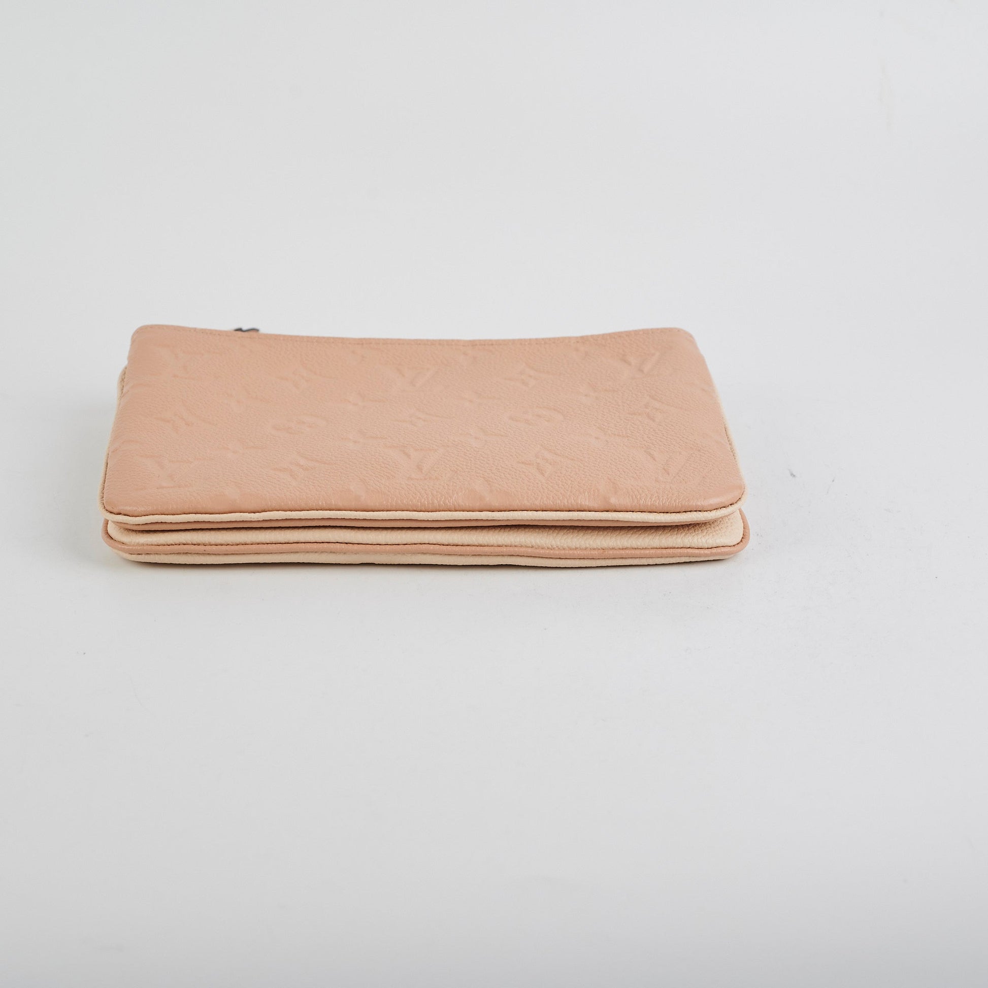 Louis Vuitton Double Zip Pochette Beige/Cream