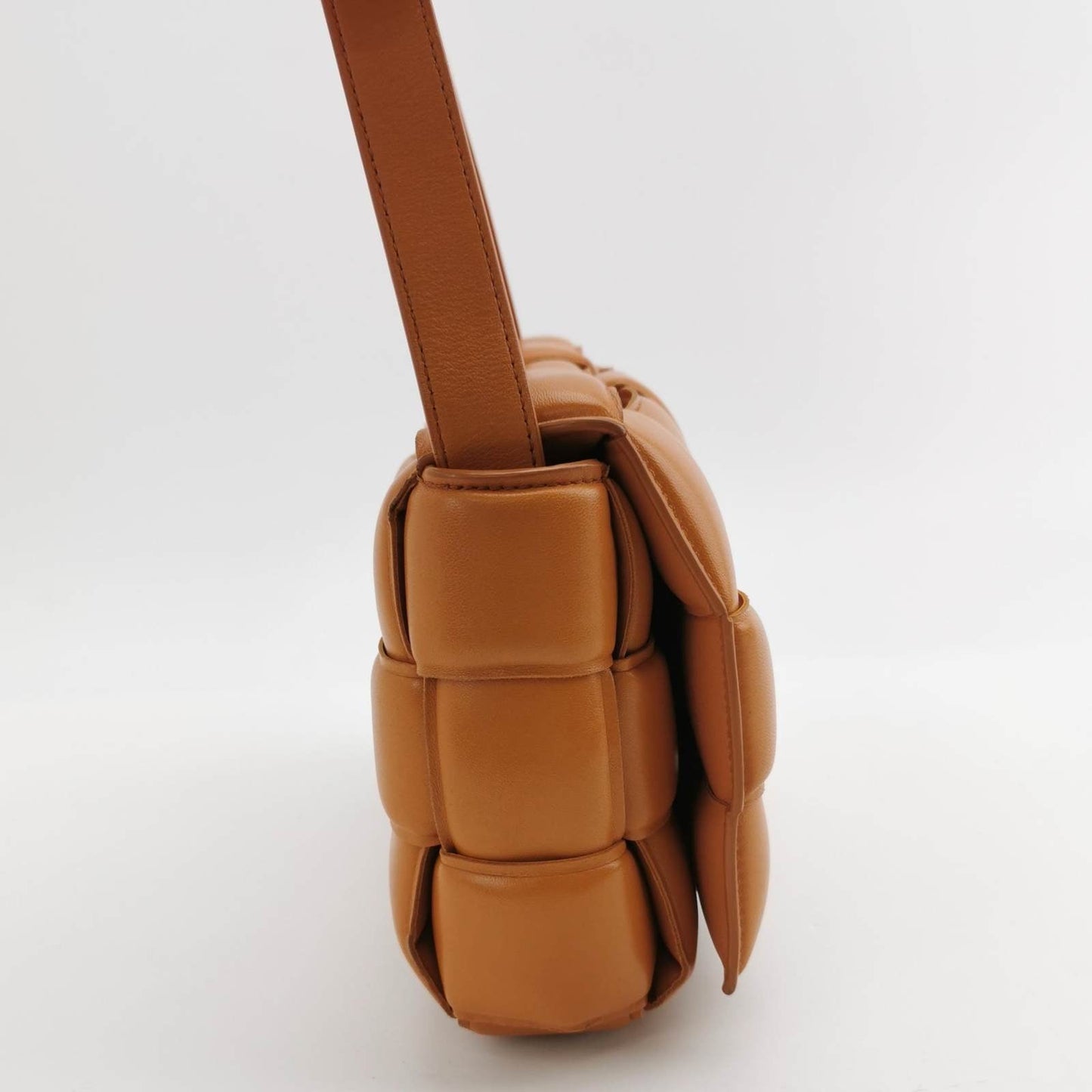Bottega Veneta Padded Cassette Caramel Leather Crossbody Bag