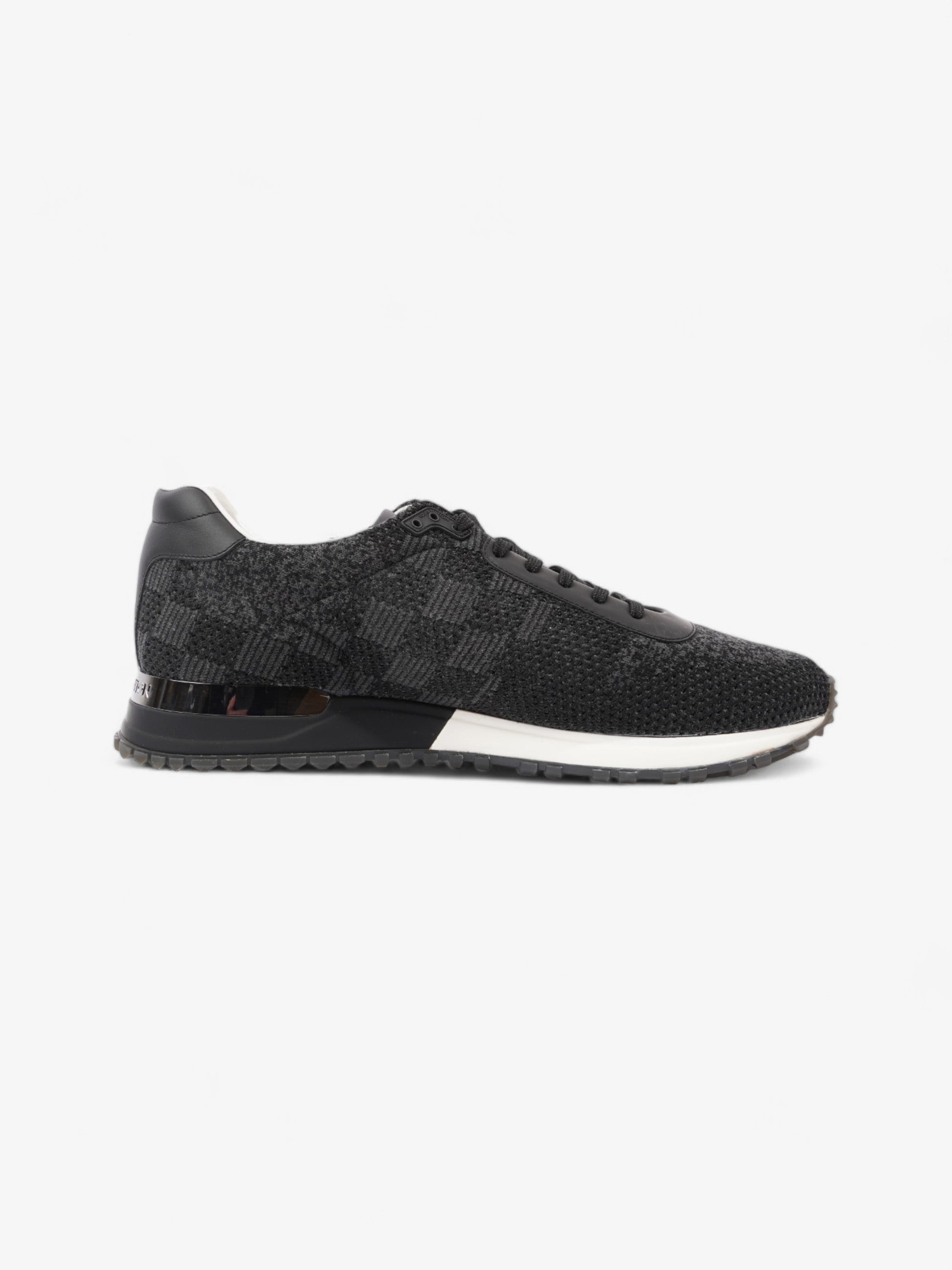 Louis Vuitton Damier Run Away Sneakers Black / Grey Tweed EU 42 UK 8