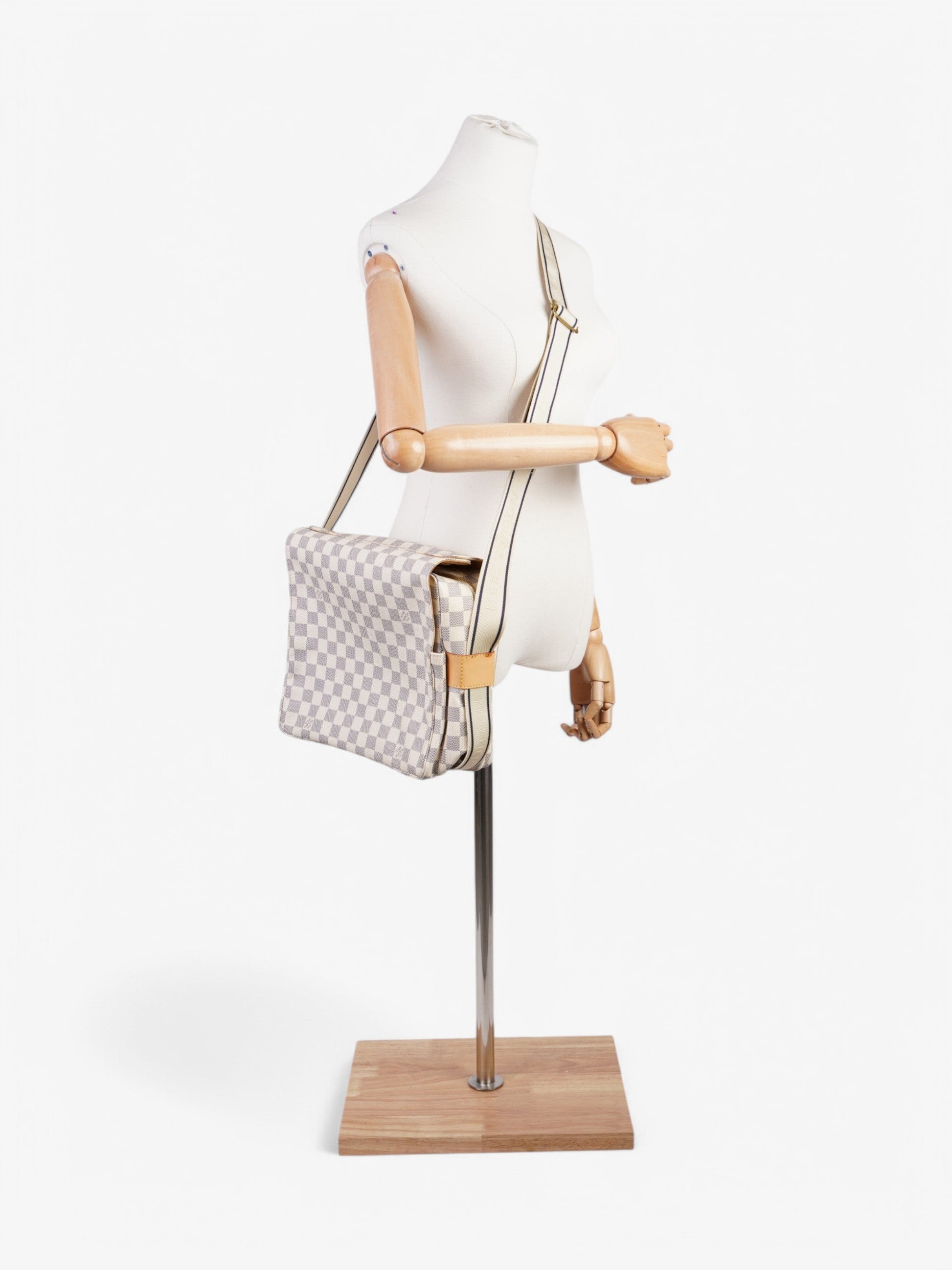 Luxury Women's Handbag | Louis Vuitton Naviglio Damier Azur Coated Canvas