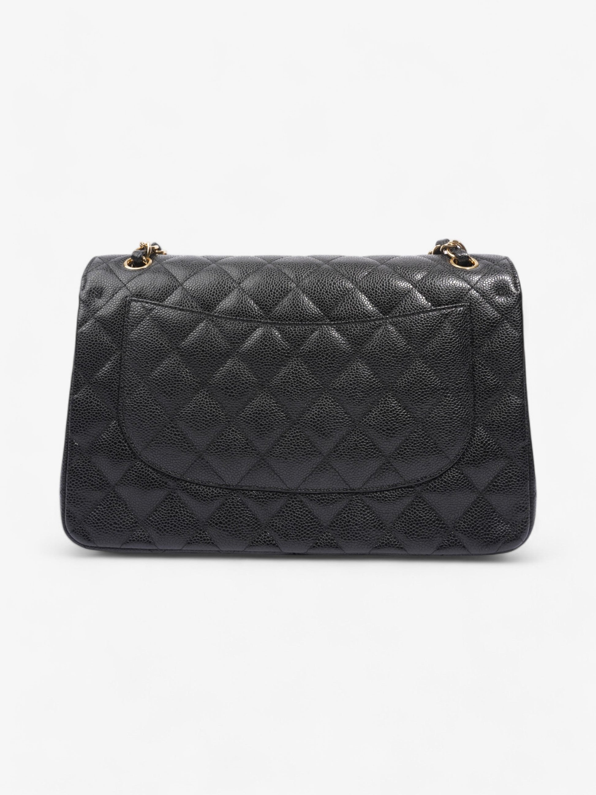 Chanel Classic Double Flap Black Caviar Leather Jumbo