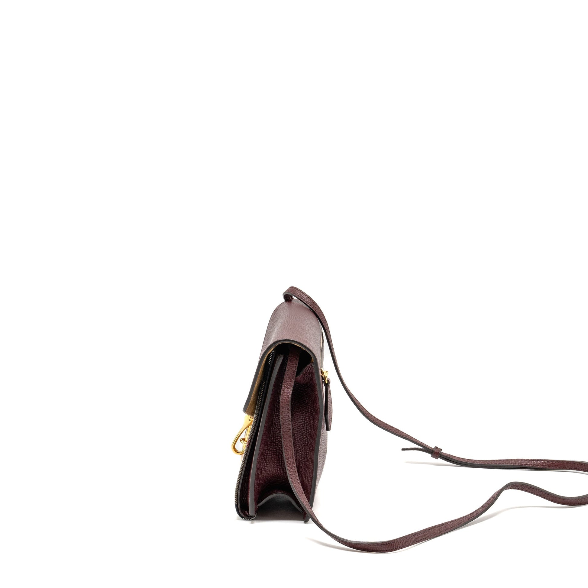 Burberry Ho Check Crossbody Bag Canvas/ Calfskin Leather Multicolour Brown GHW