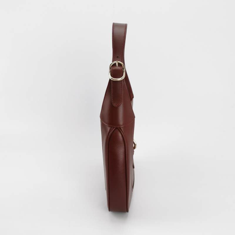 Gucci Jackie 1961 Small Ancora Red Burgundy Leather Shoulder Bag