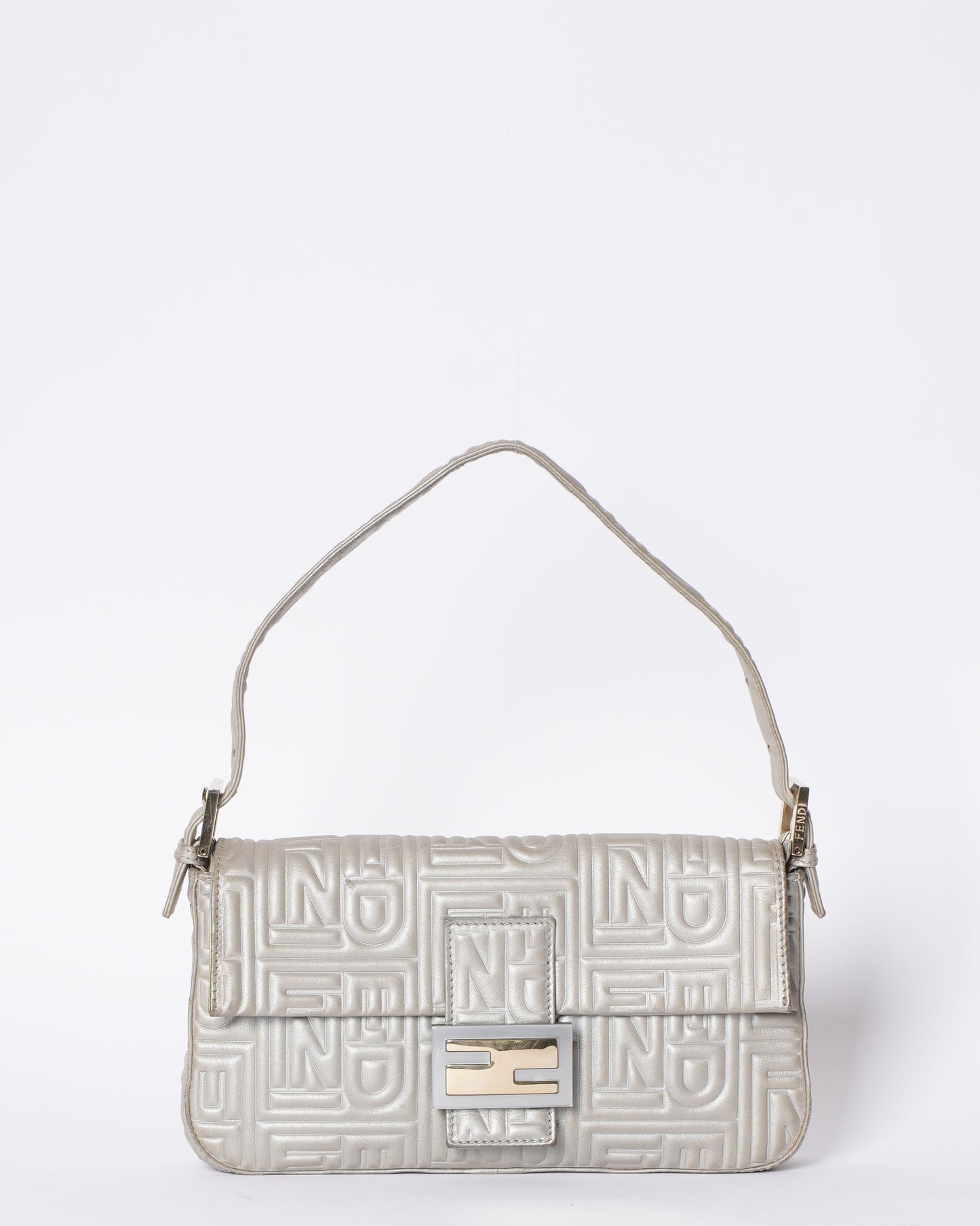 Fendi Quilted Baguette Shoulder Bag