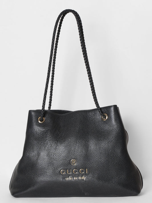 Gucci Lou Leather Top Handle Tote