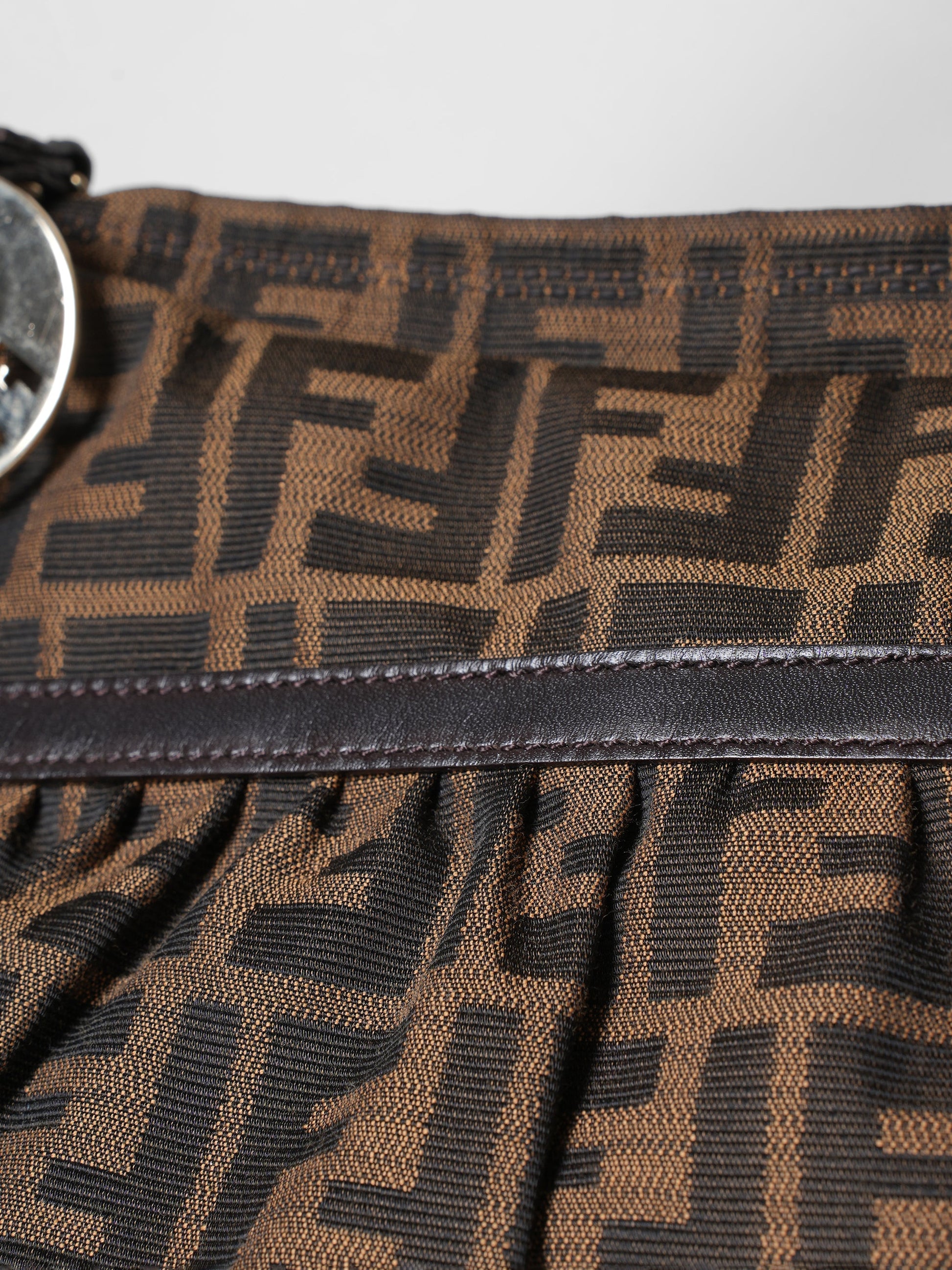 Fendi Zucca Tobacco Hobo Bag