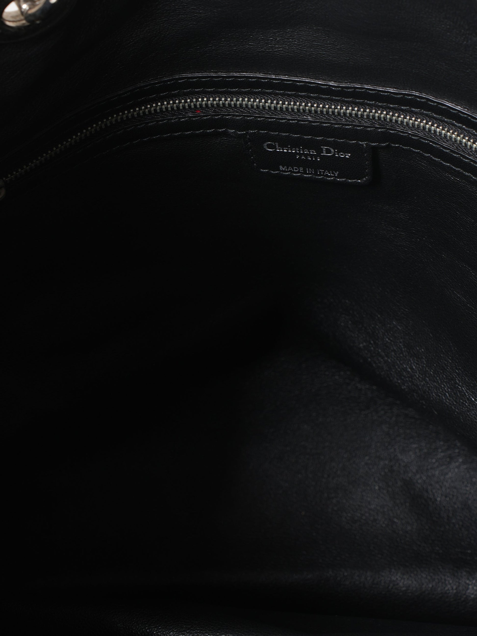 New Christian Dior Large Woven Calfskin Bag