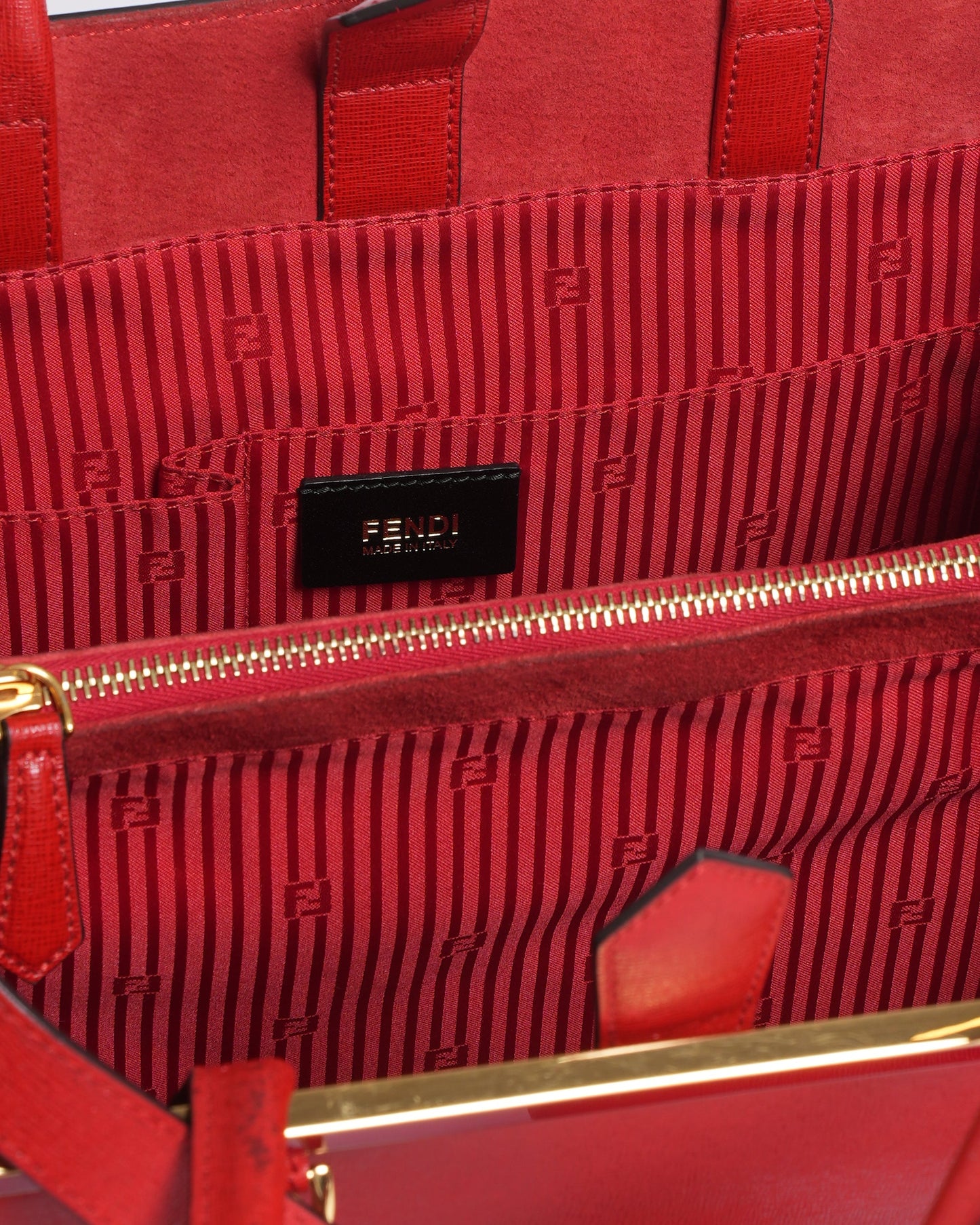Fendi Red 2Jours Tote