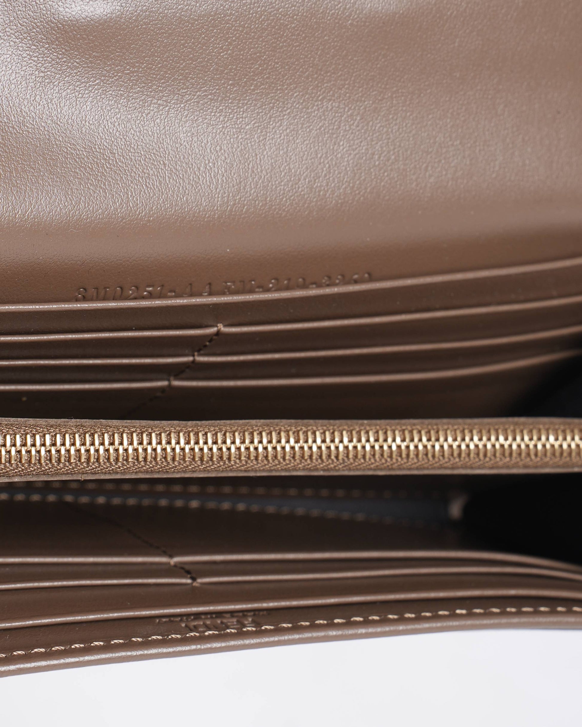 New Fendi Brown leather wallet