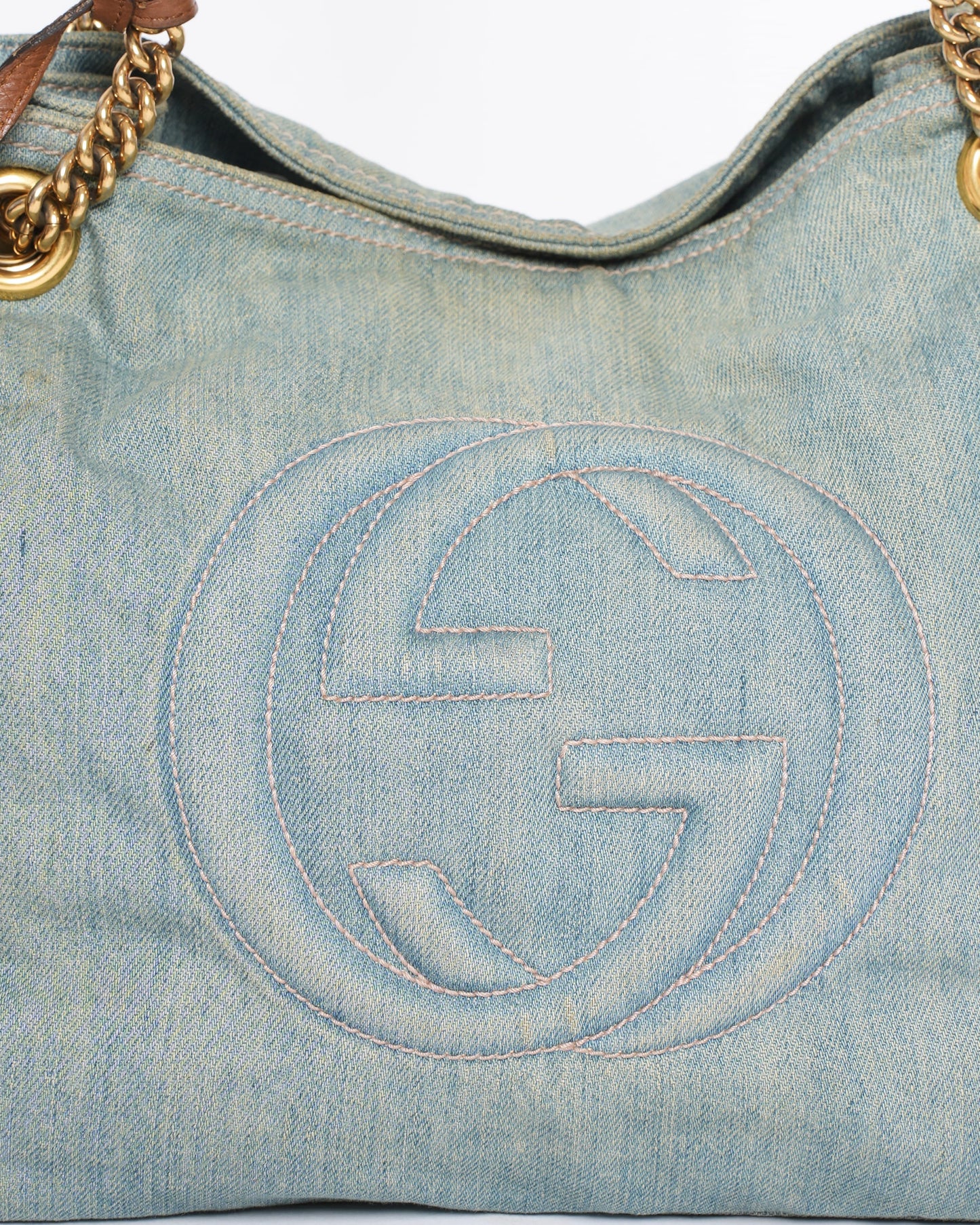 Gucci Chain Leather Shoulder Bag
