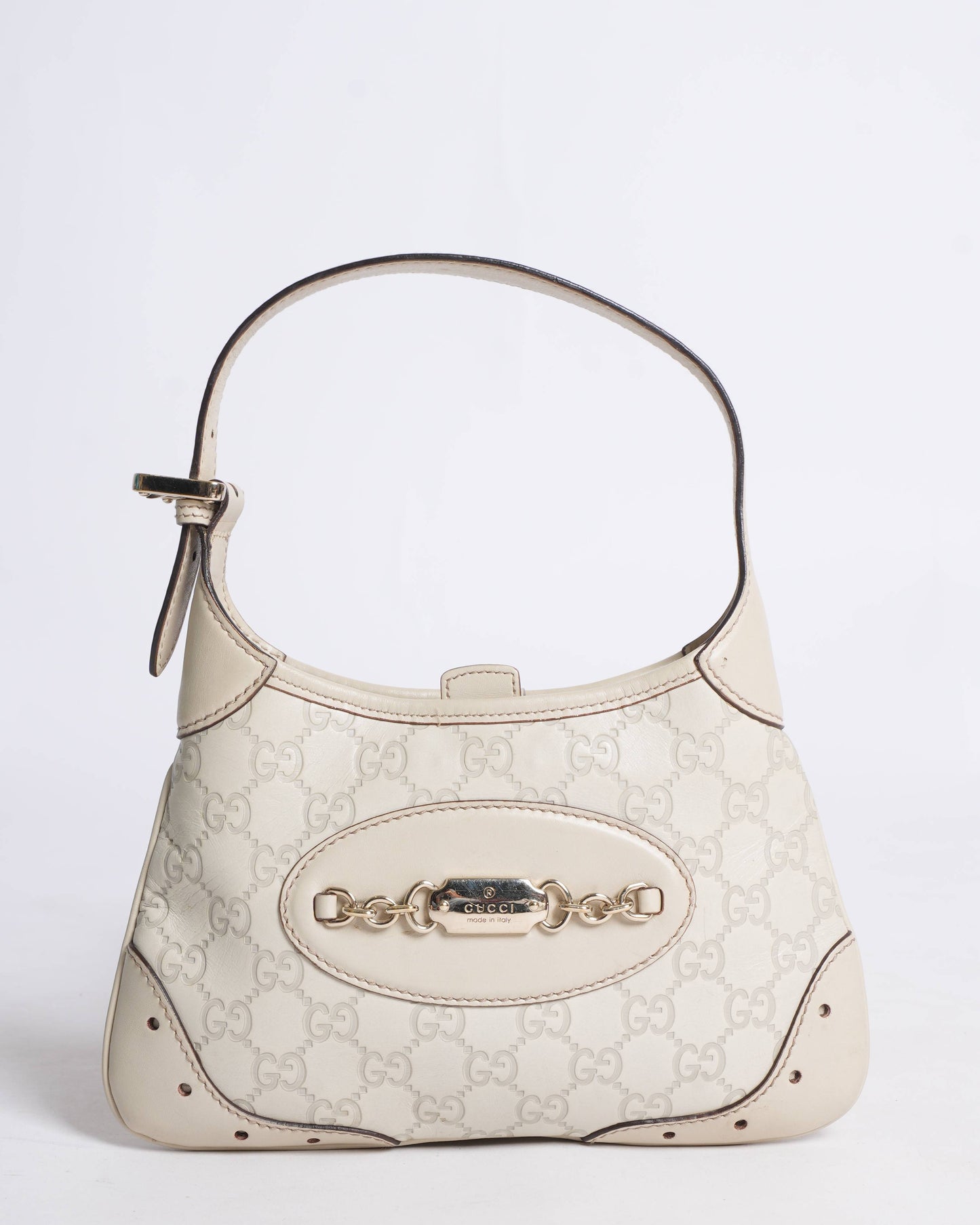 Gucci Monogram Chain Leather Crossbody