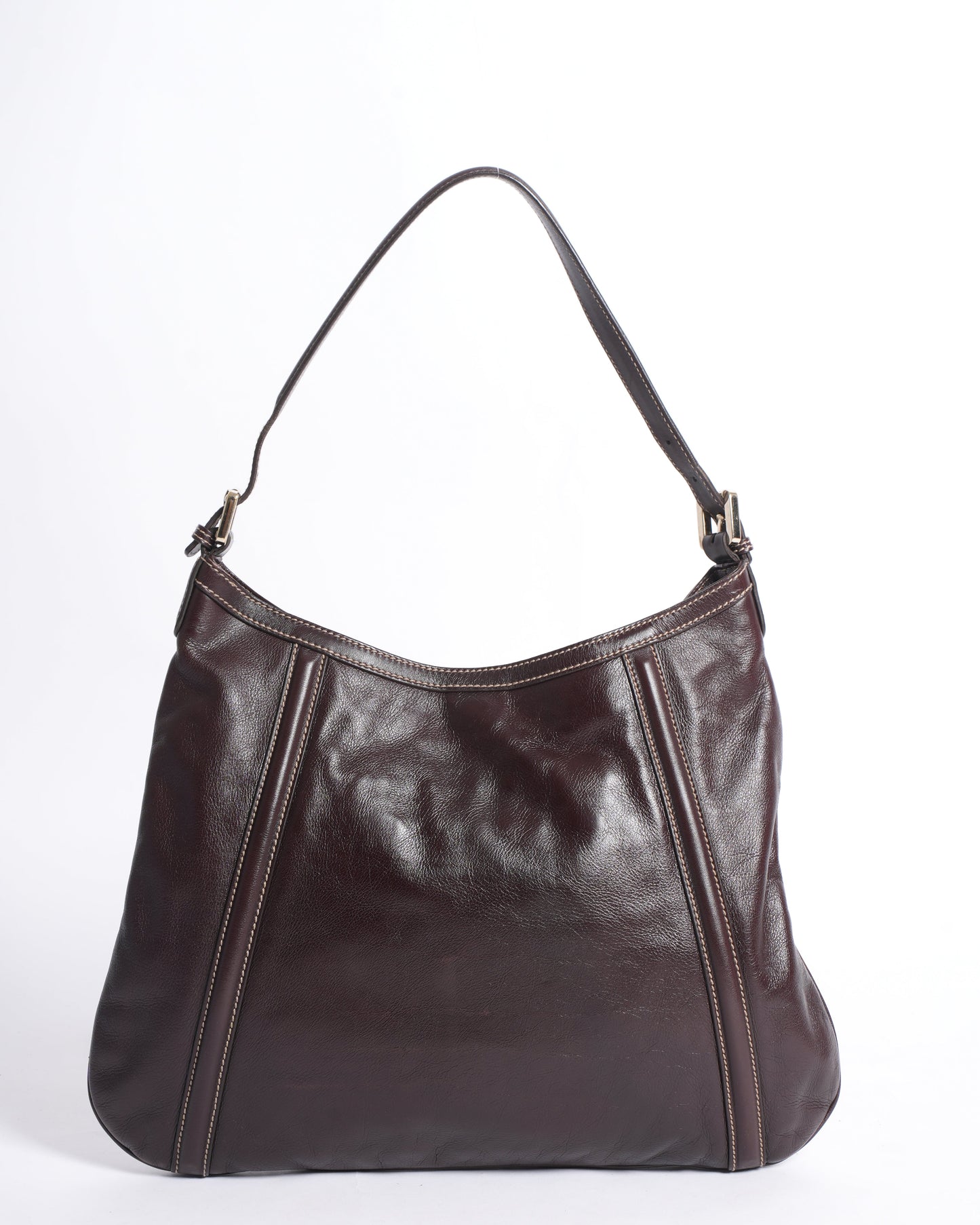 Gucci Lou Leather Top Handle Shoulder Bag