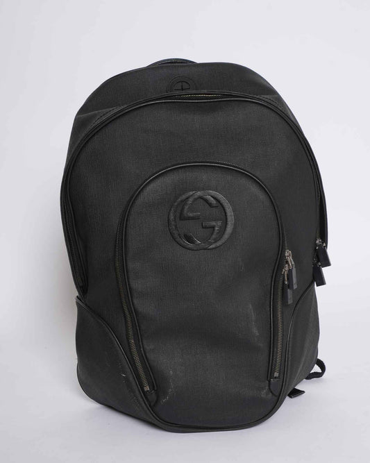 Gucci Leather Canvas Shoulder Bag