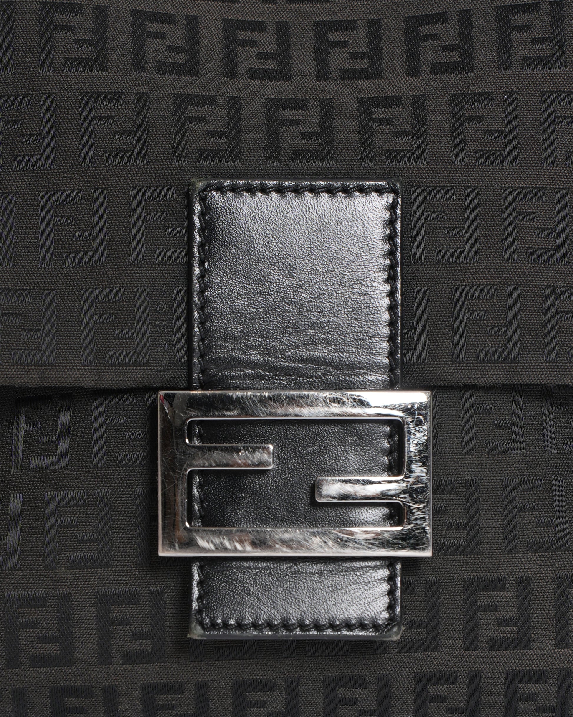 Fendi Zucchino Monogram Crossbody in Black