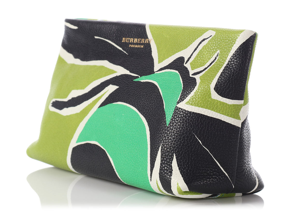 Burberry Green Bee Prorsum Clutch