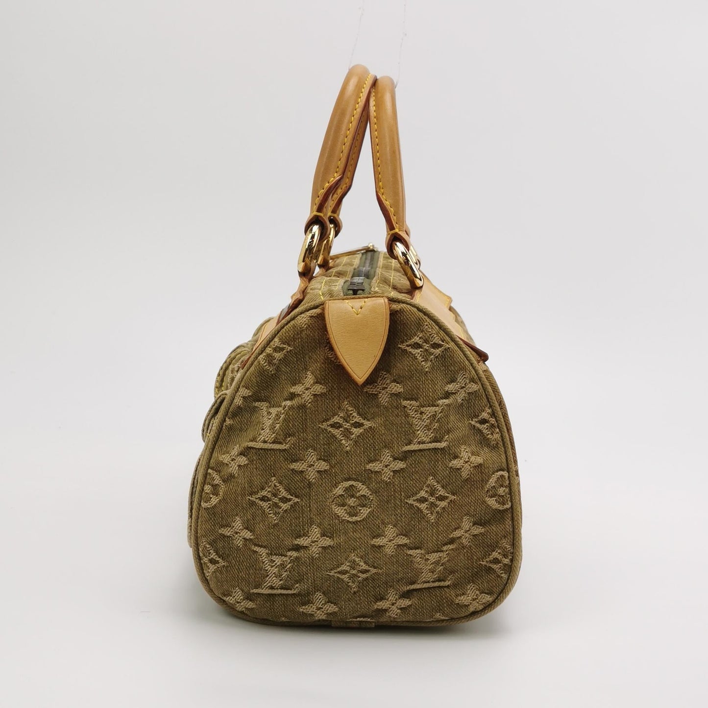 Louis Vuitton Green Denim Neo Boston Bag