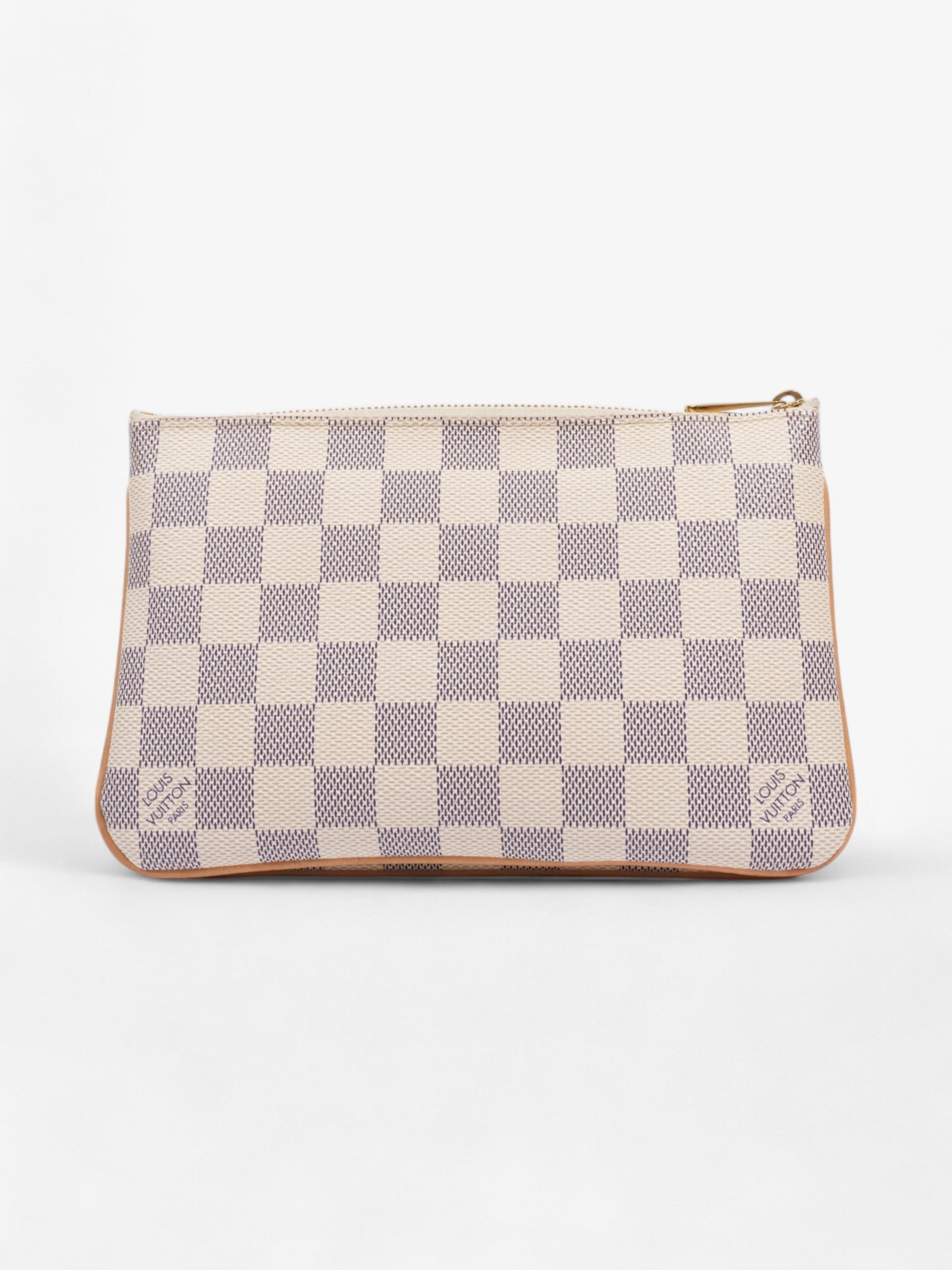 Louis Vuitton Pochette Double Zip Damier Azur Coated Canvas