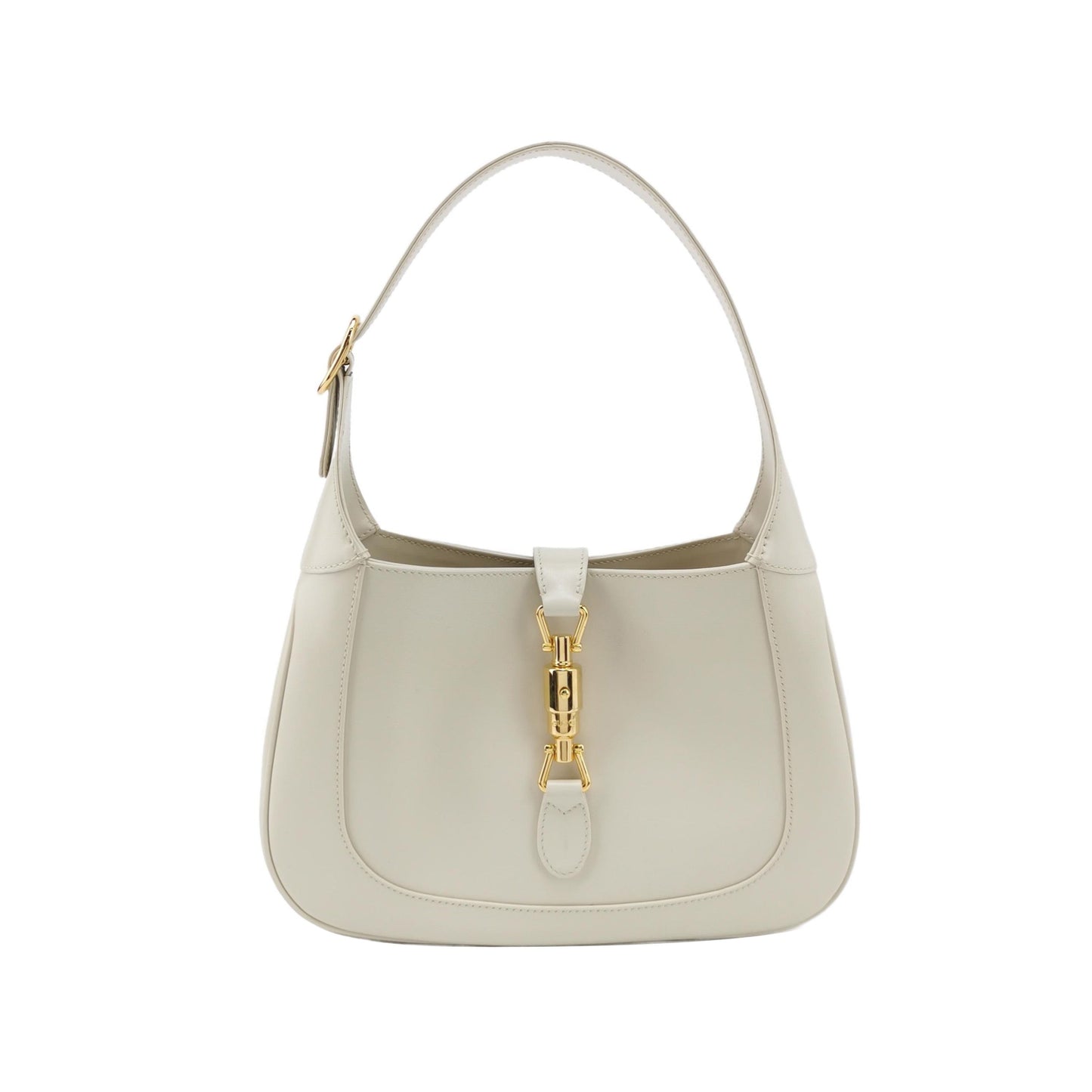 Gucci Jackie 1961 Small Leather Bag White with Strap